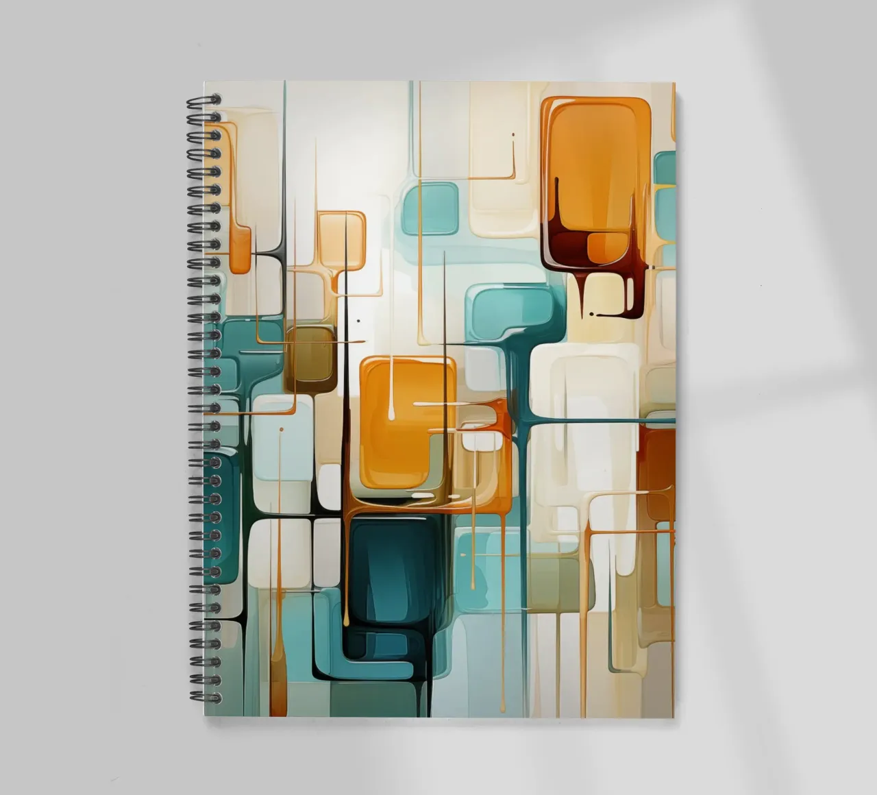 Formas abstractas cuaderno de espiral de Imagine