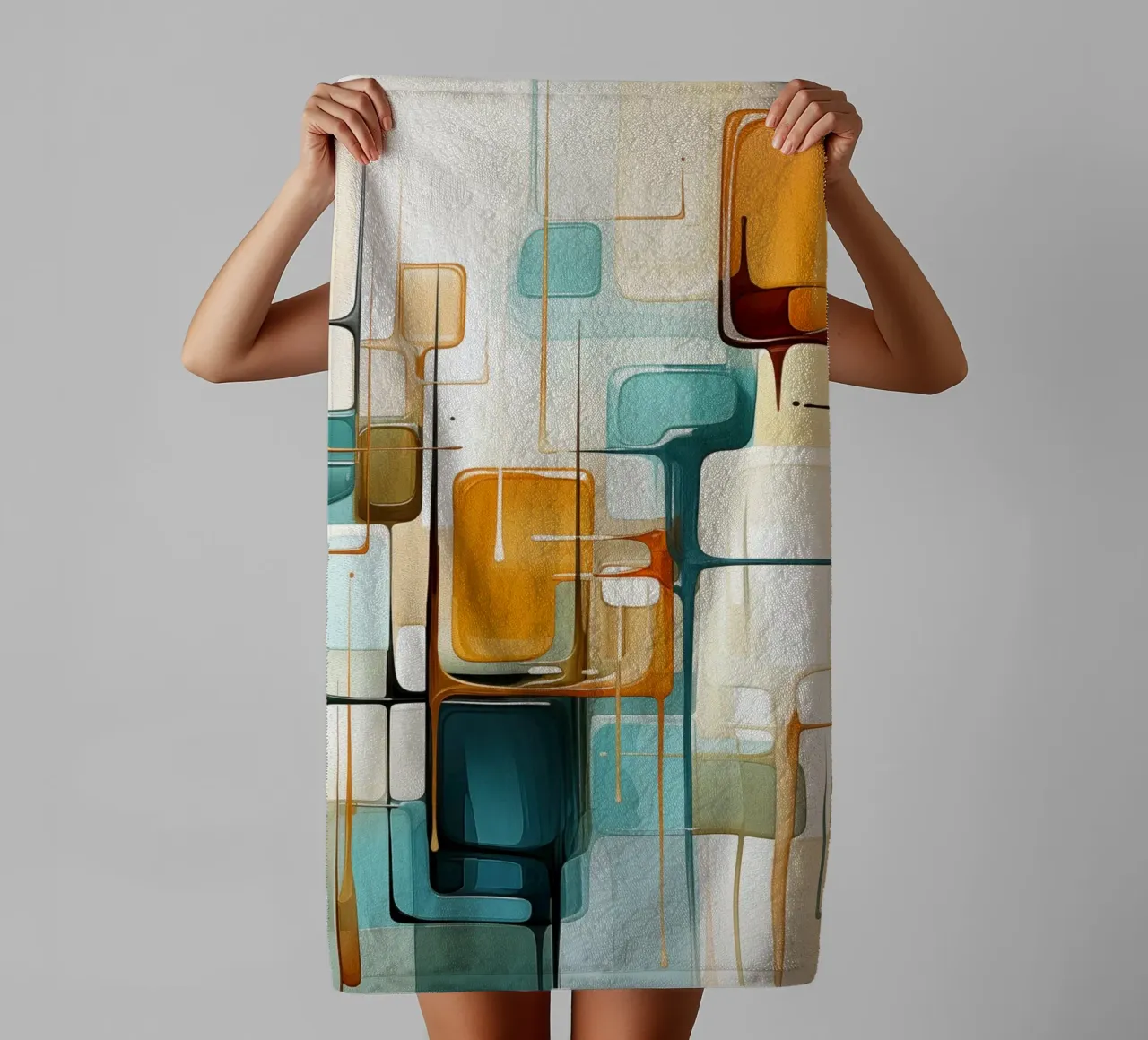 Formes abstraites serviette de bain de Imagine