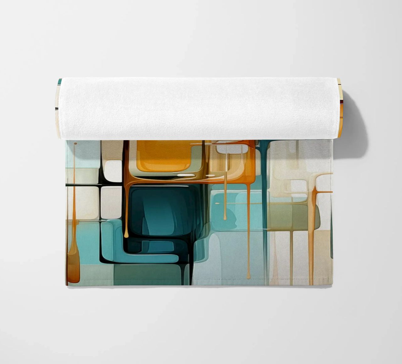 Abstract forms beach towel by Imagine