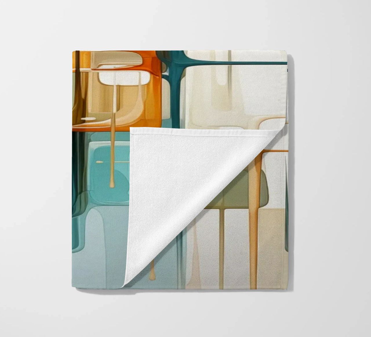 Abstract forms beach towel by Imagine