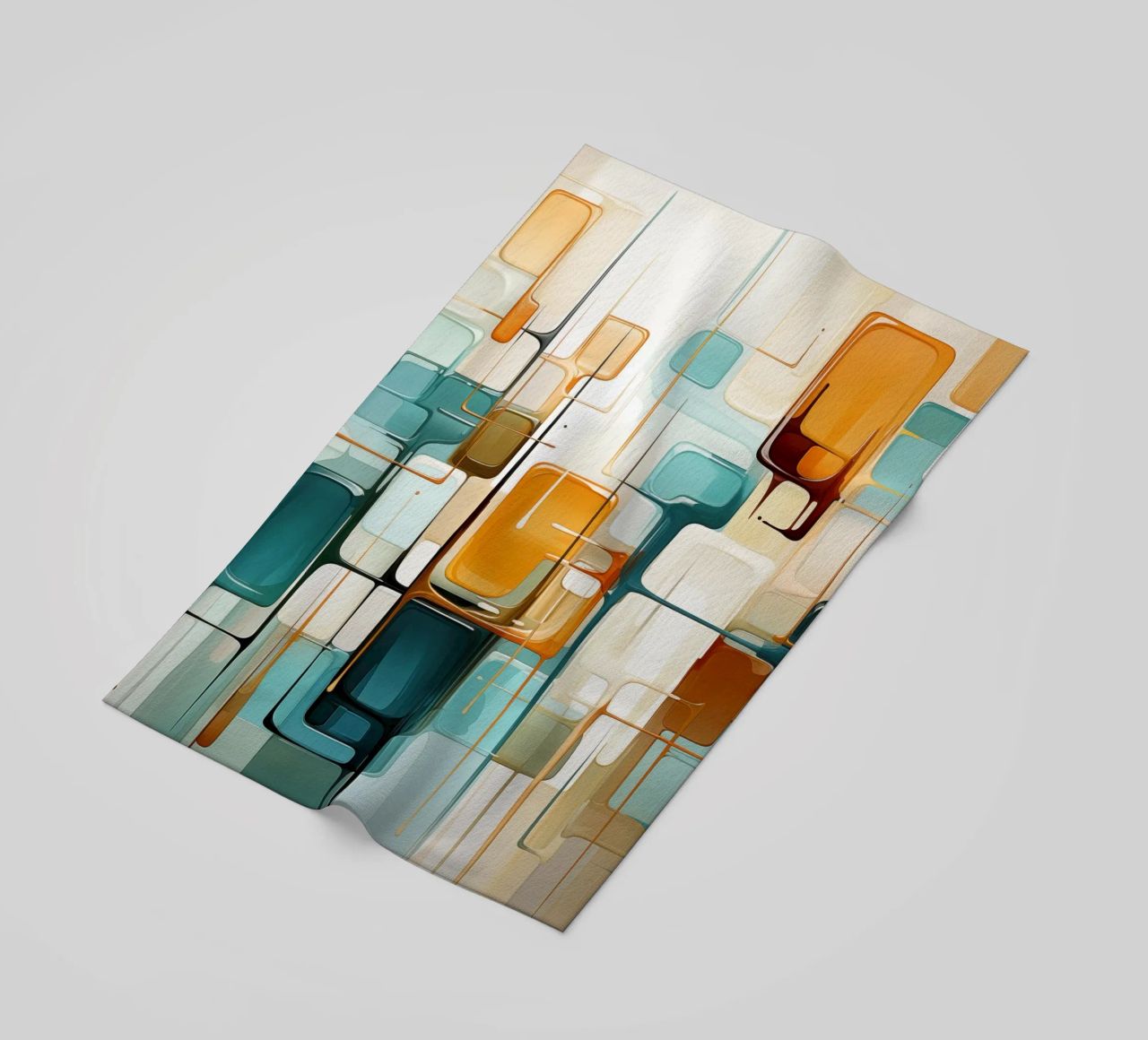 Abstract forms beach towel by Imagine