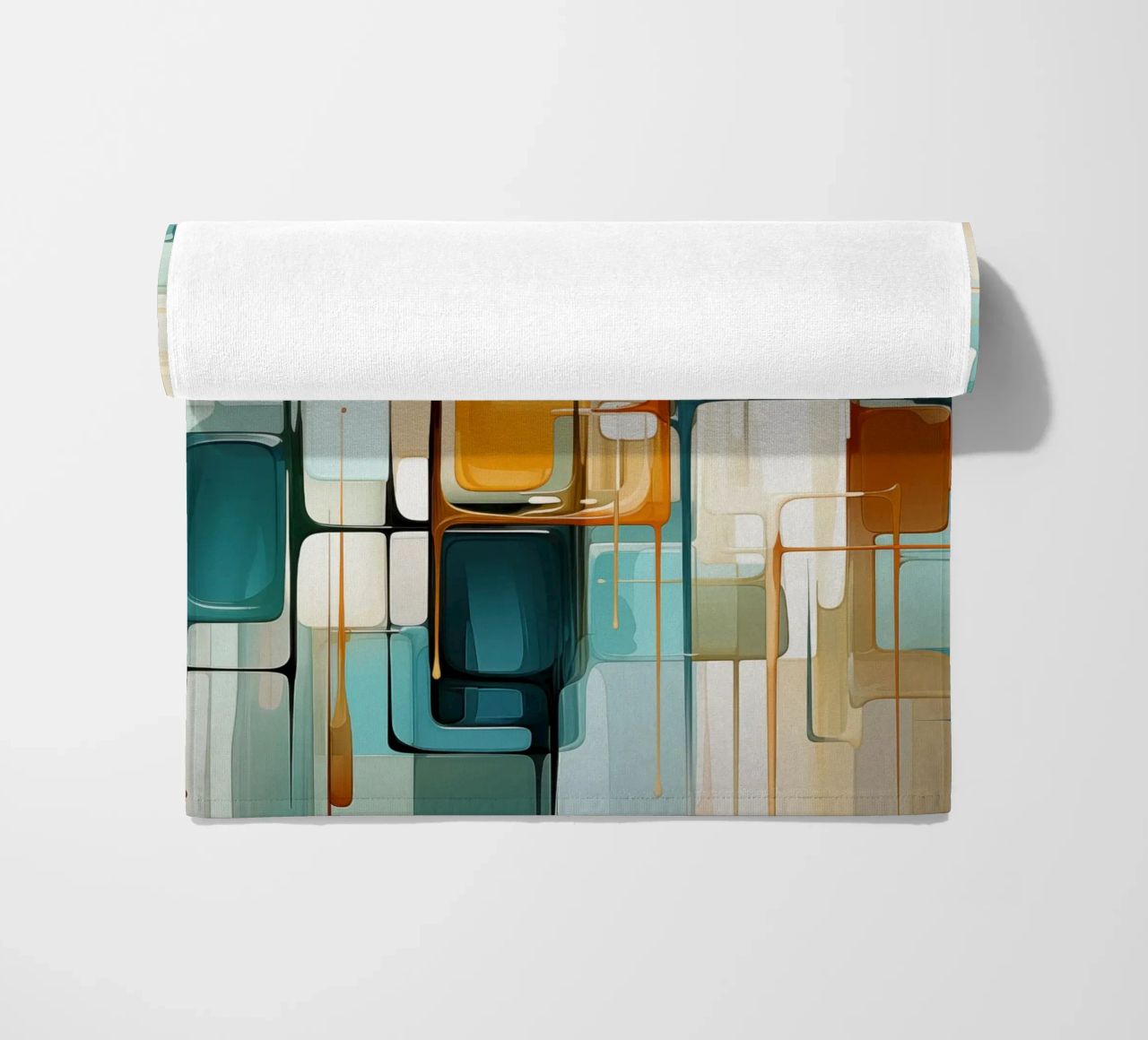 Abstract forms beach towel by Imagine