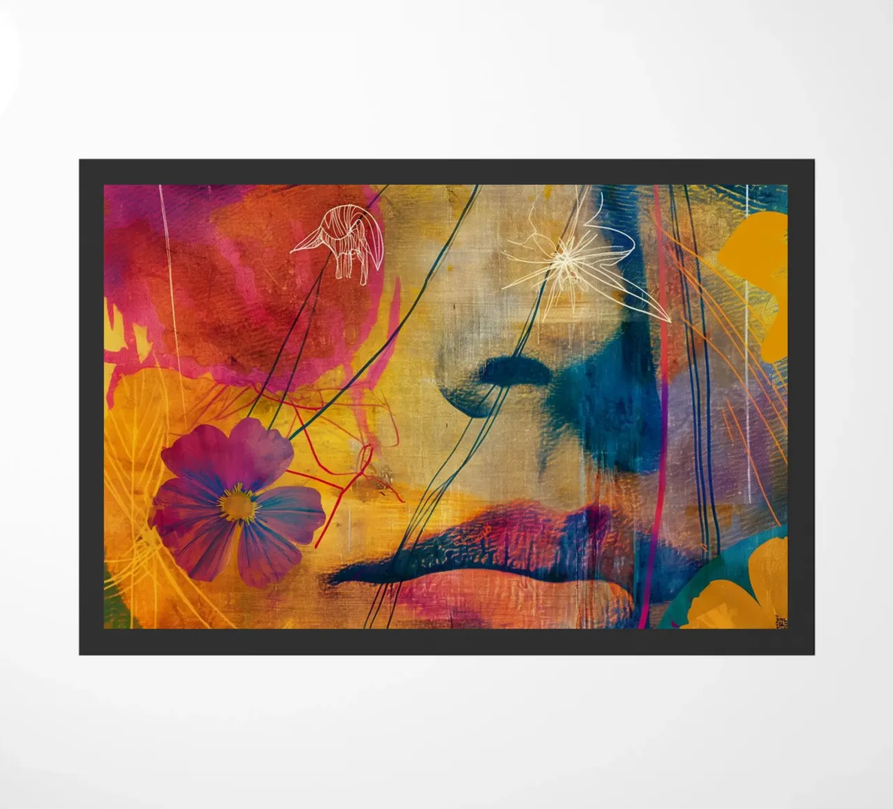 El poder de las flores felpudo de Imagine
