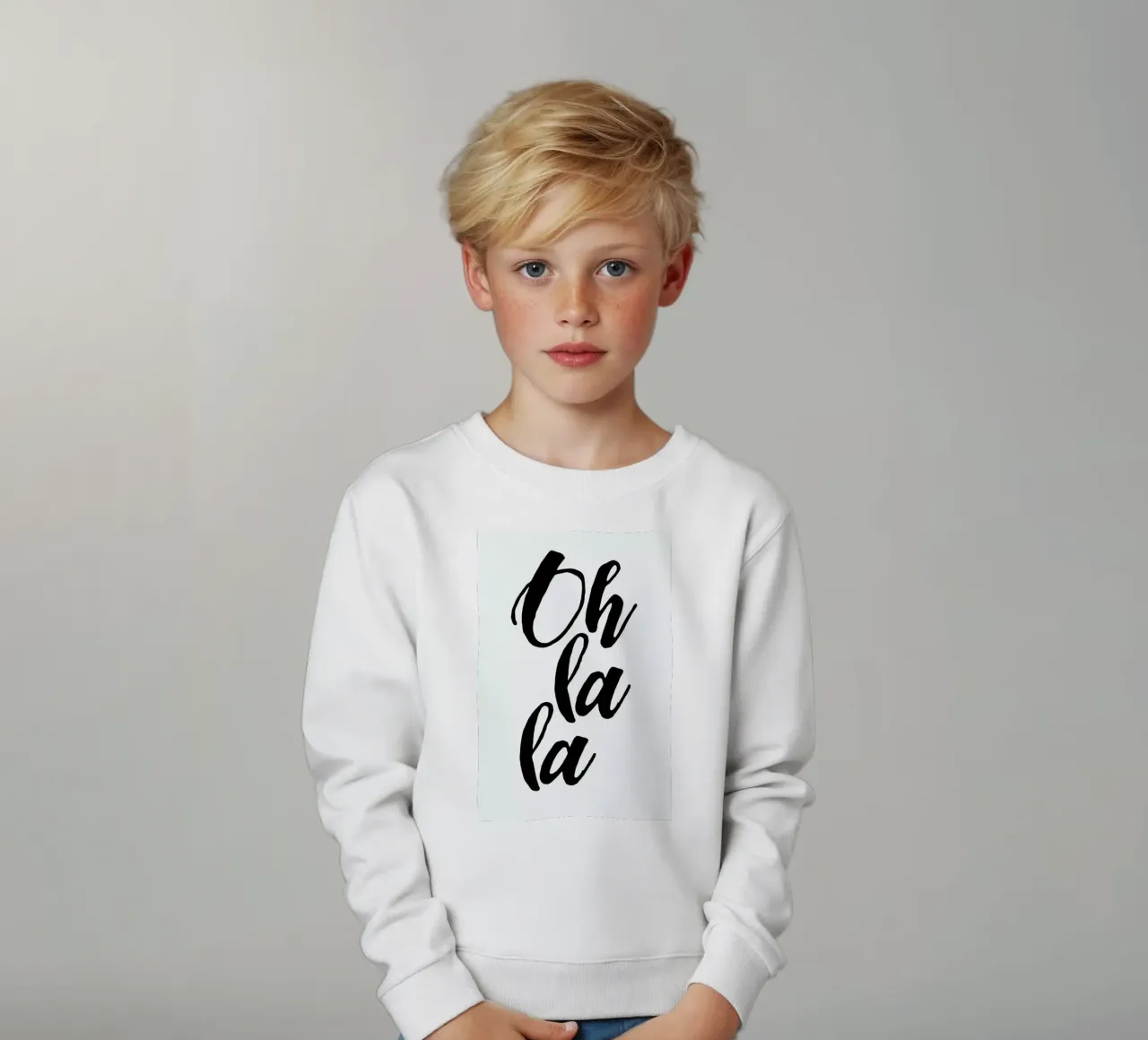 Oh la la kids sweatshirt by typed