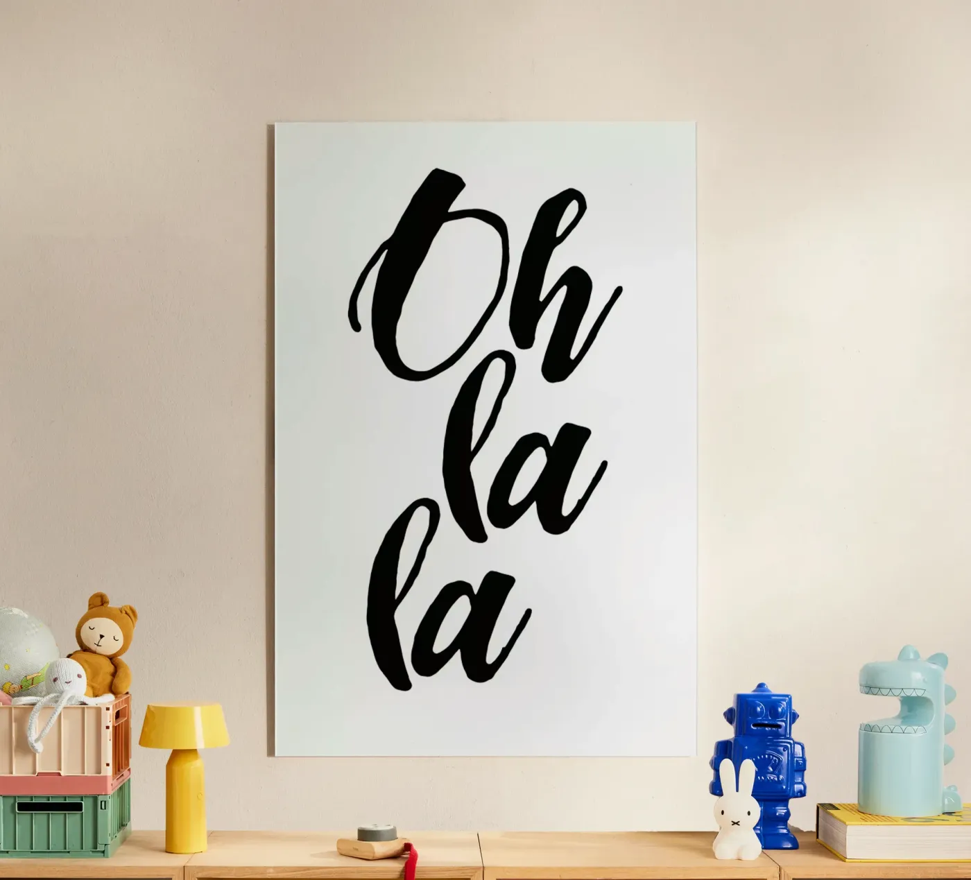 Oh la la plexiglass da typed