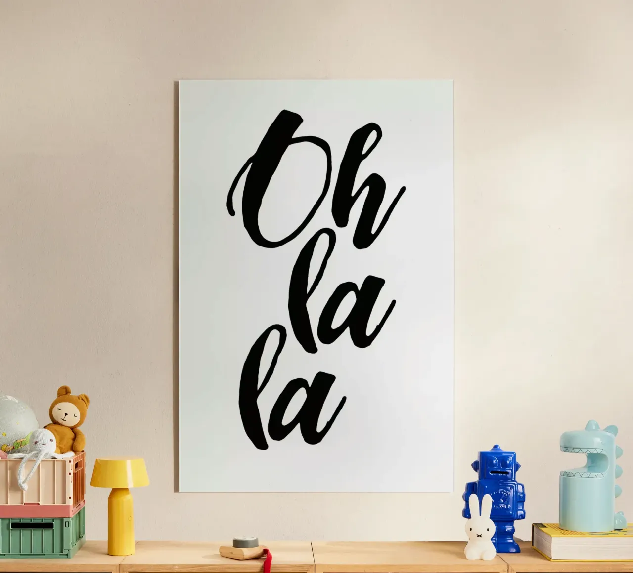 Oh la la plexiglass da typed