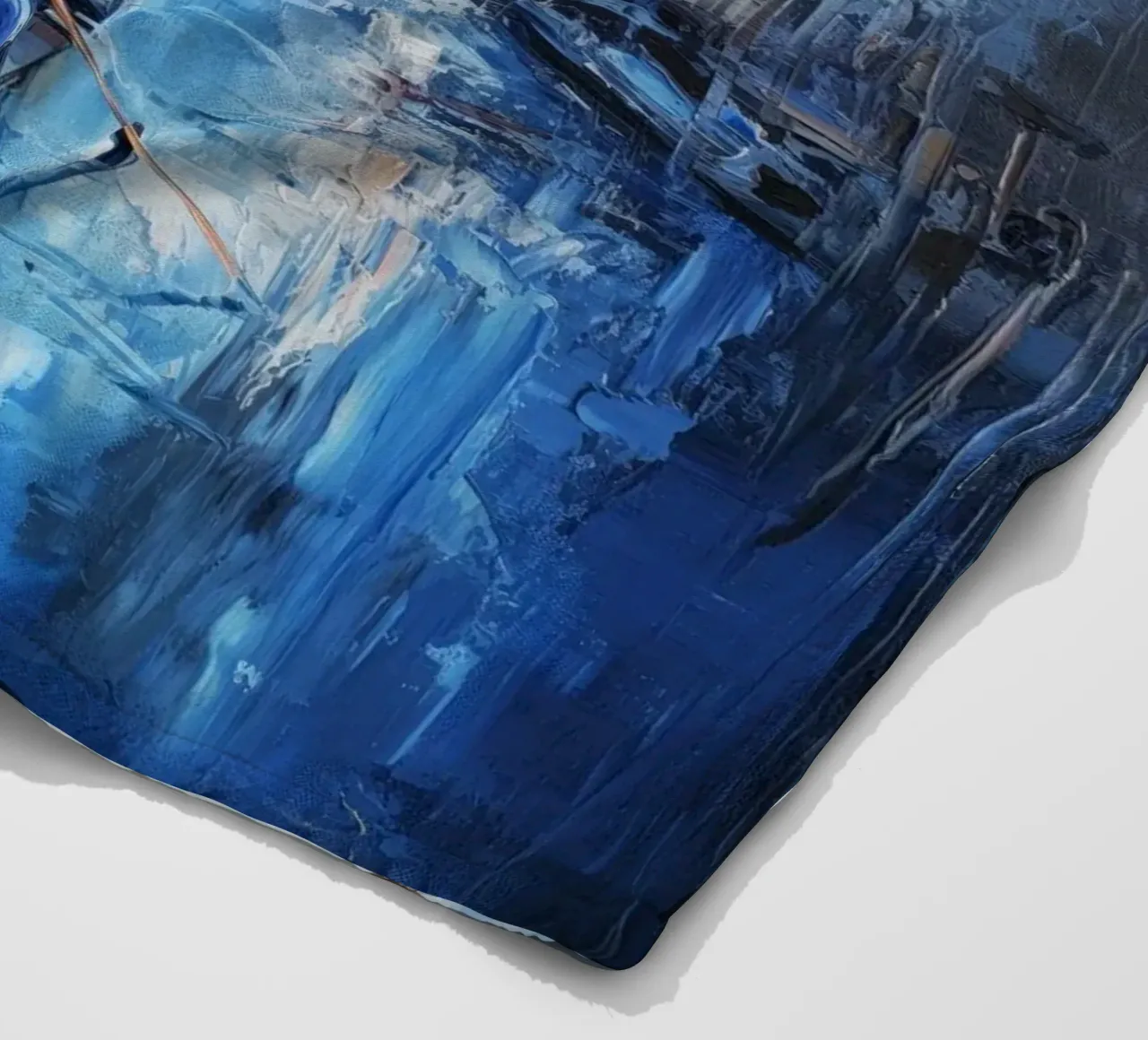 Venezia in blu coperta in pile da Imagine