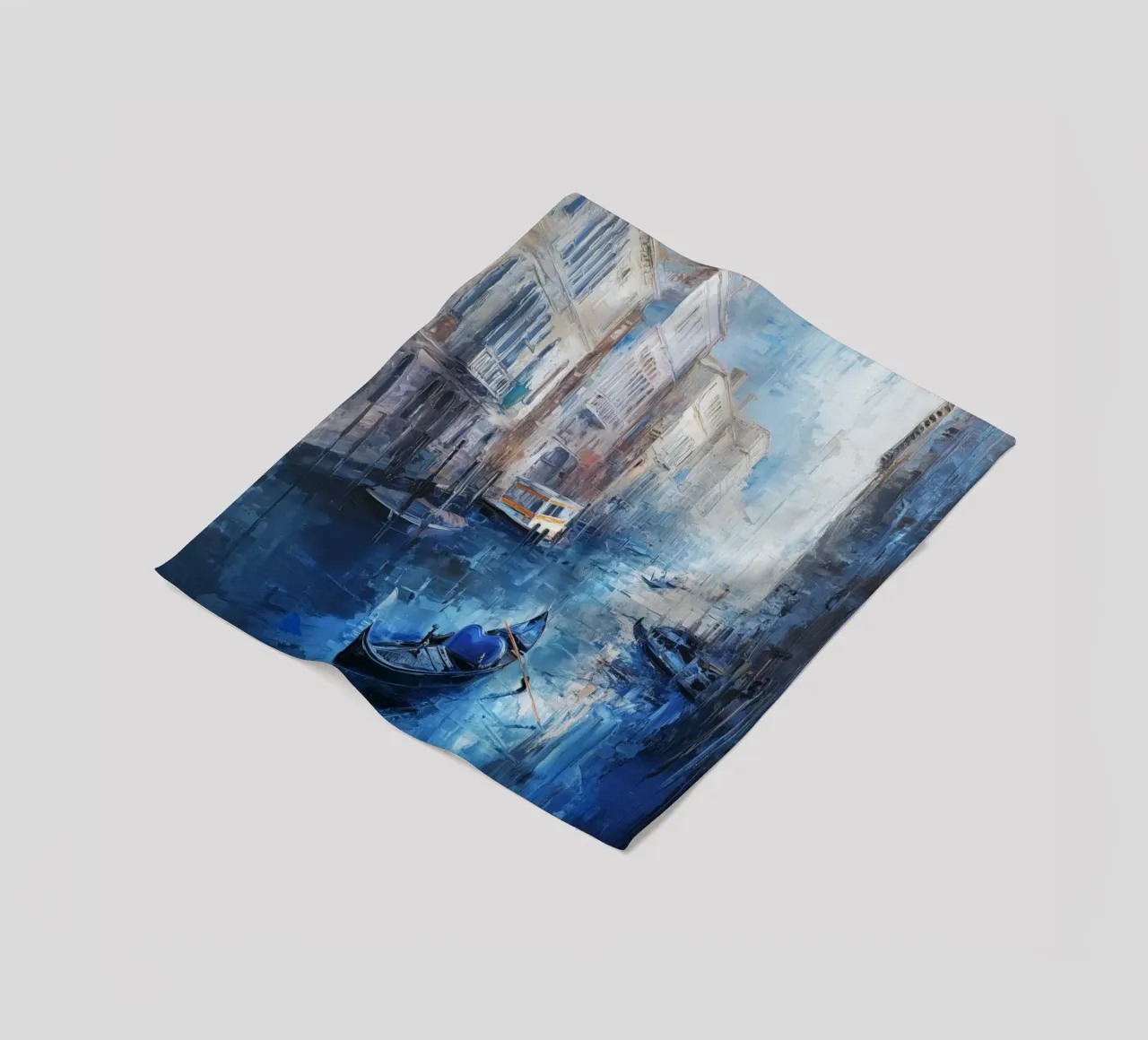 Venezia in blu coperta in pile da Imagine