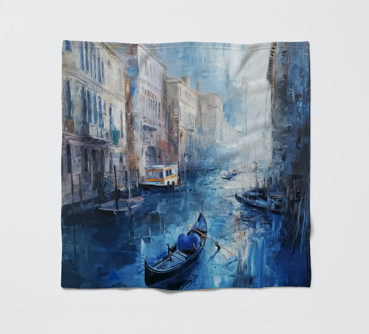 Venezia in blu coperta in pile da Imagine