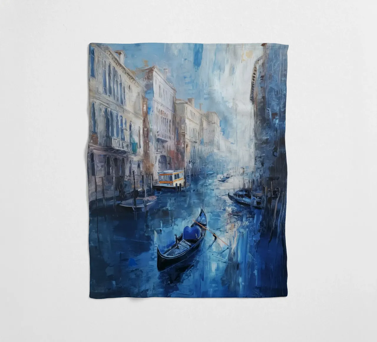 Venezia in blu coperta in pile da Imagine
