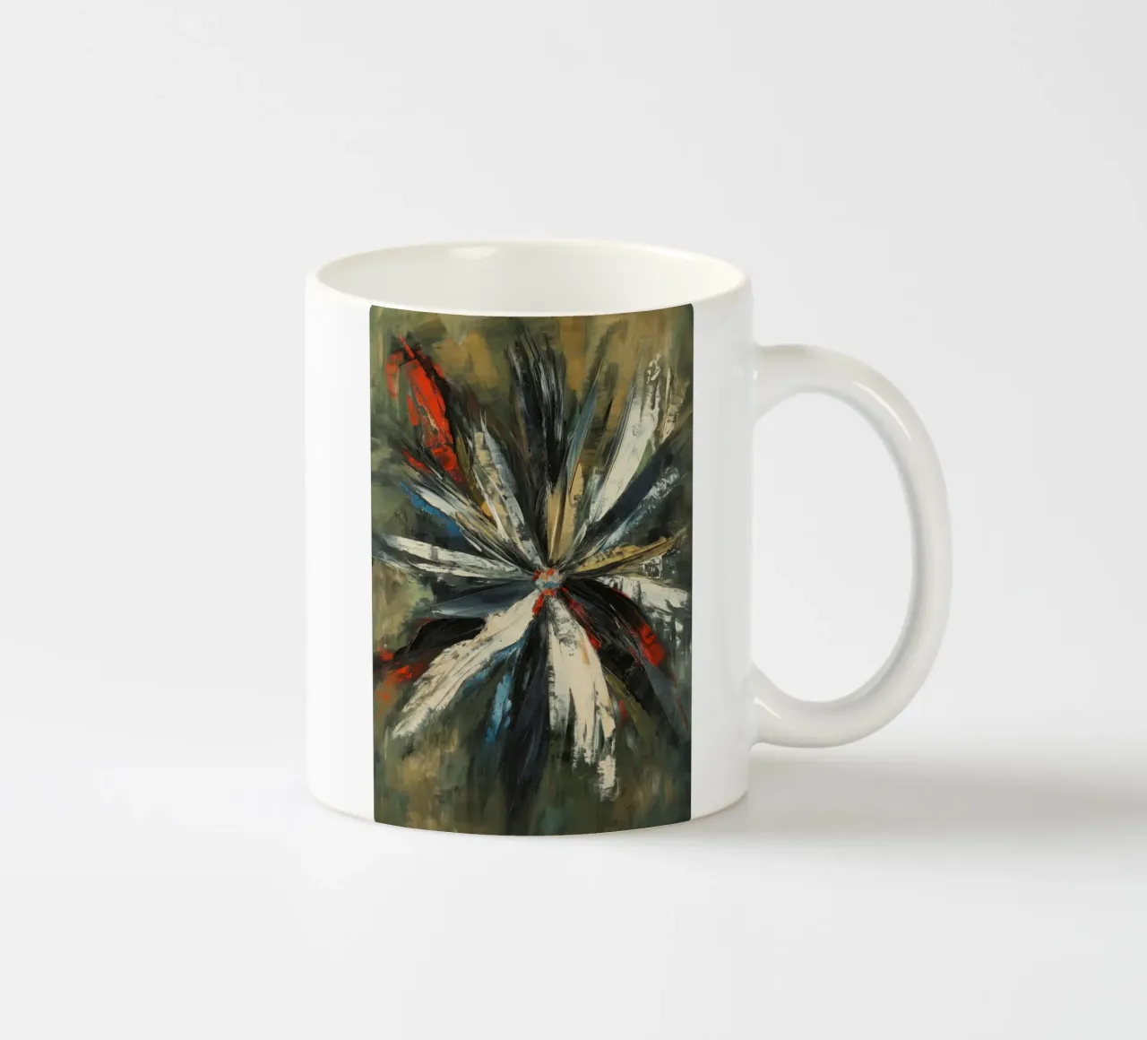 Fleur abstraite mug en céramique de Imagine