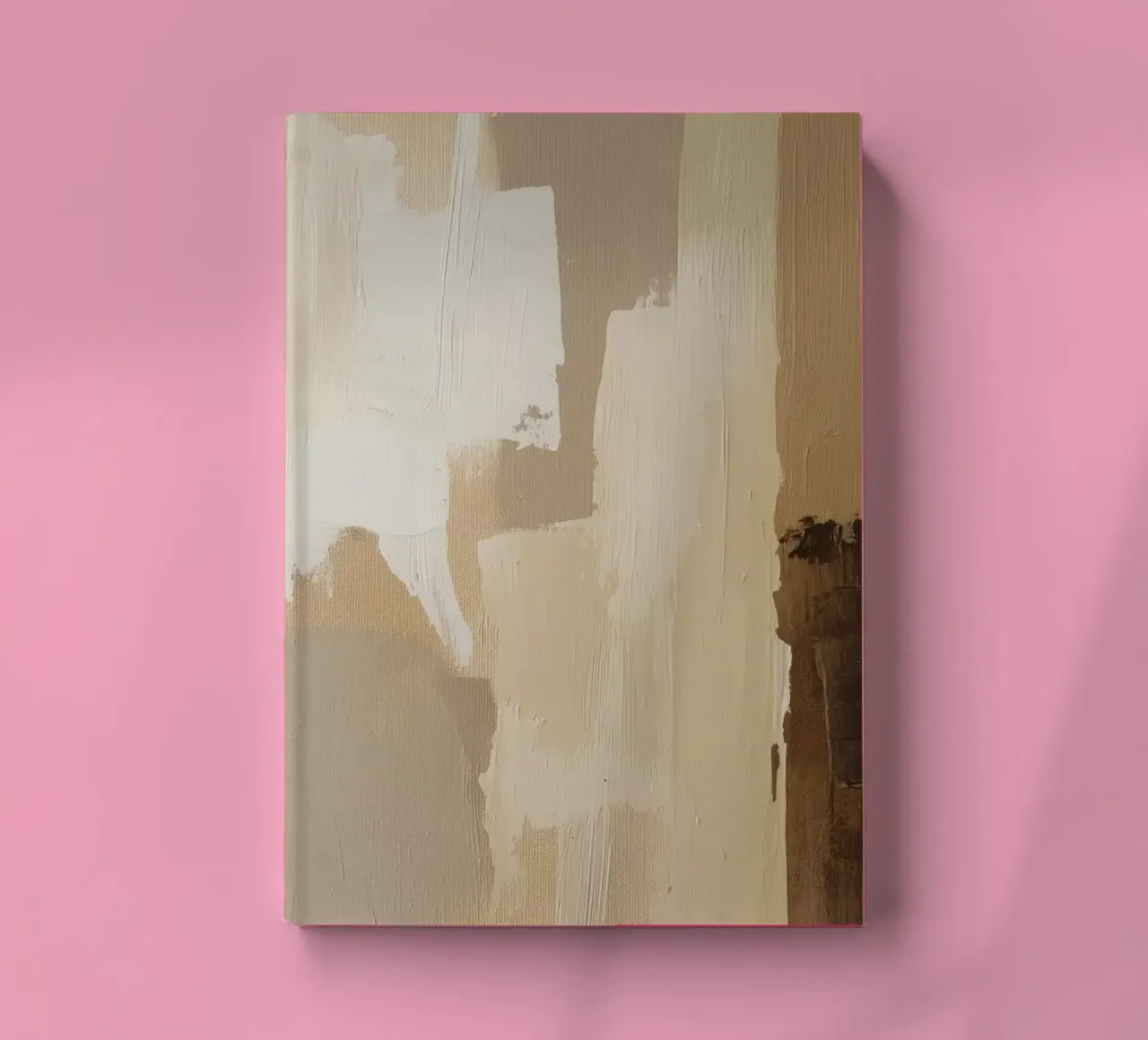 Abstract in sand colours notebook by Imagine