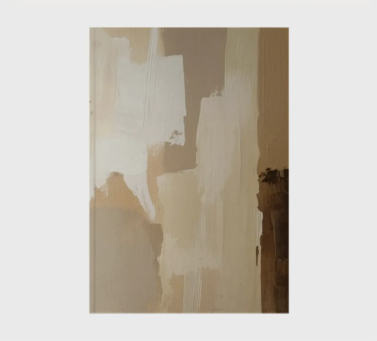 Abstract in sand colours notebook by Imagine