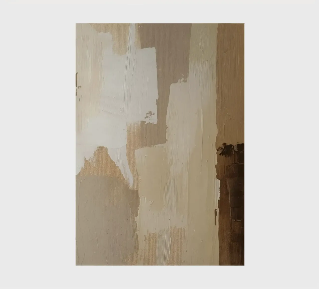 Abstract in sand colours notebook by Imagine