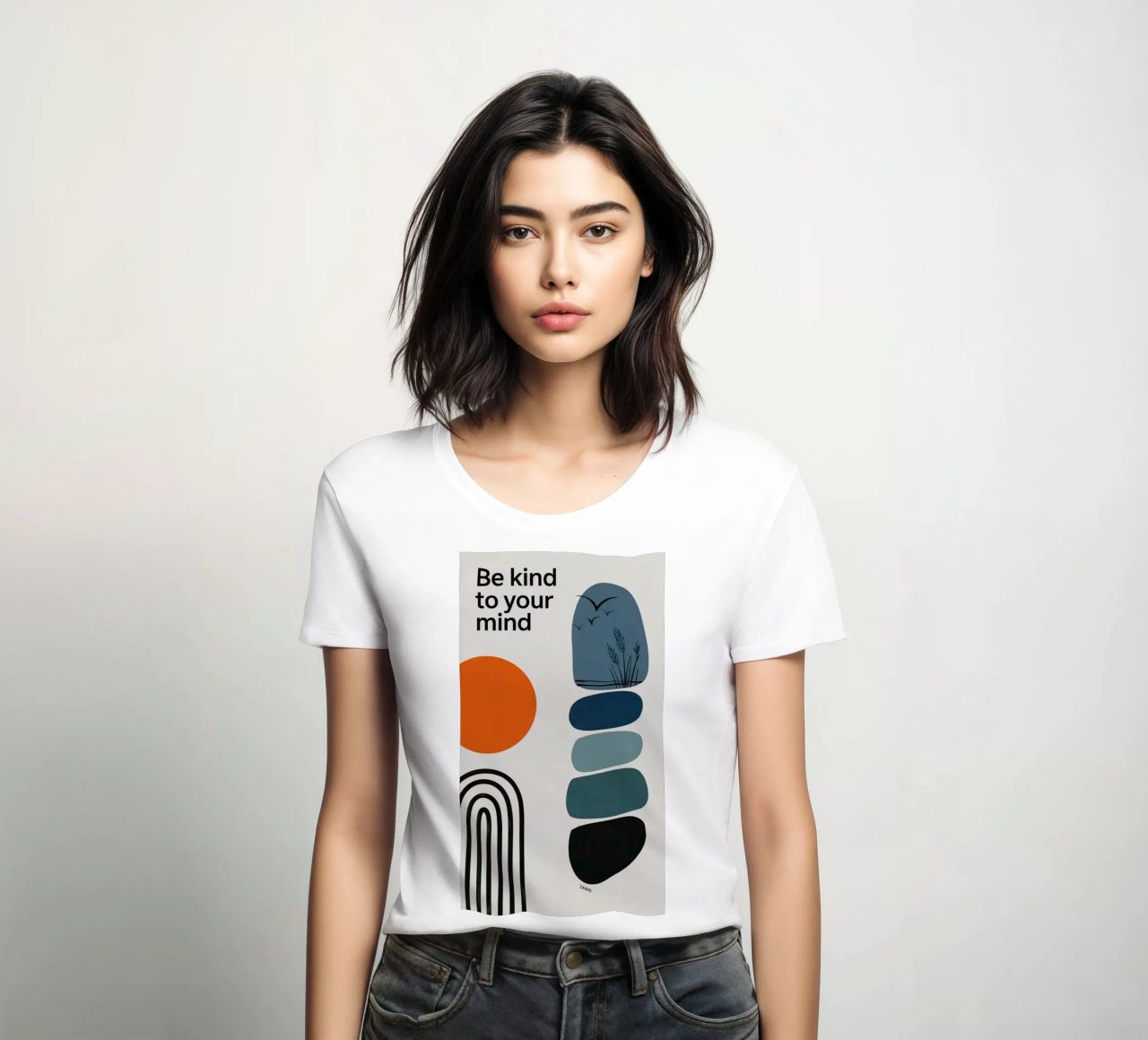 BE KIND TO YOUR MIND t-shirt ajusté pour femmes de 20 Farben