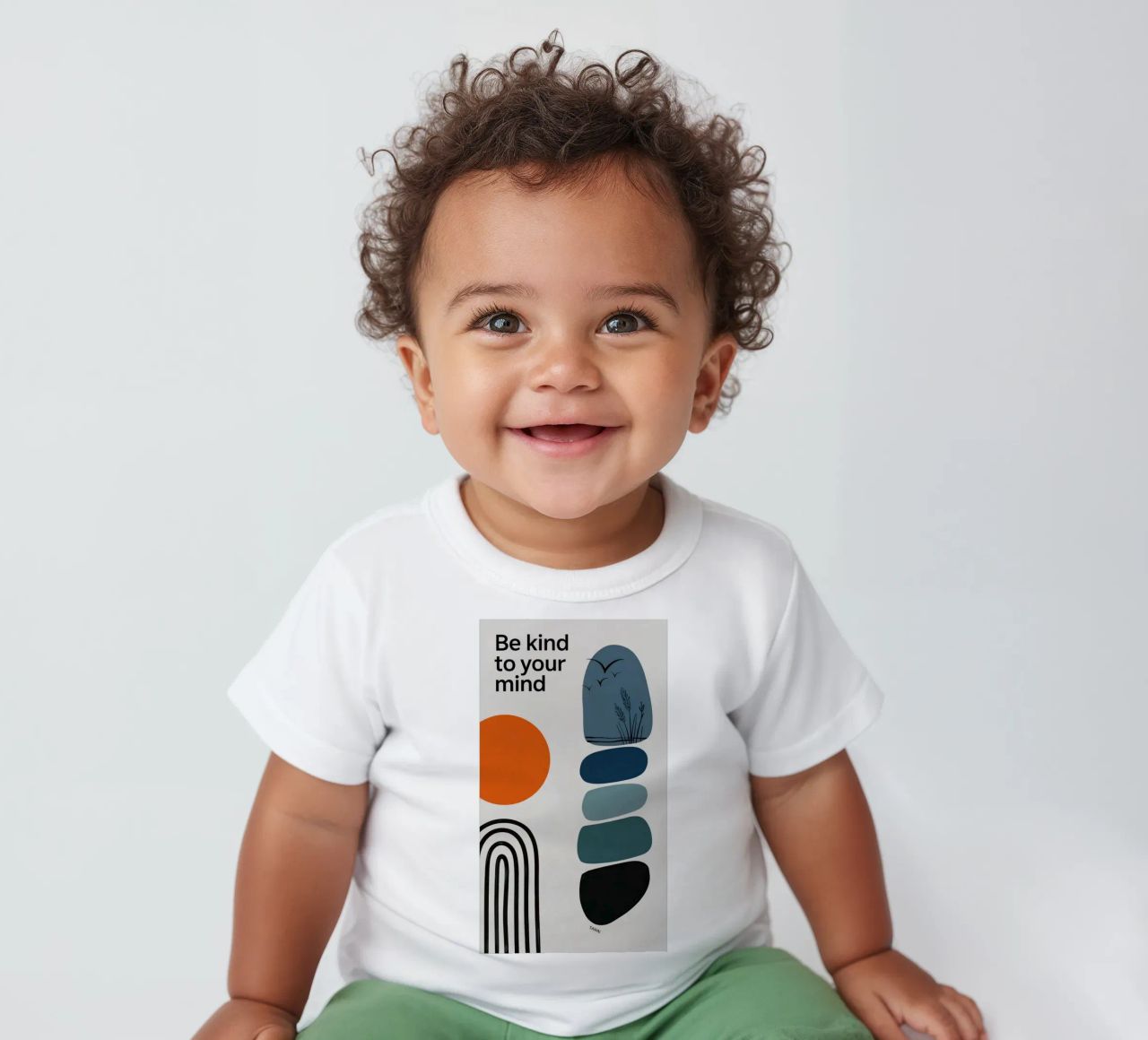 BE KIND TO YOUR MIND t-shirt pour bébé de 20 Farben