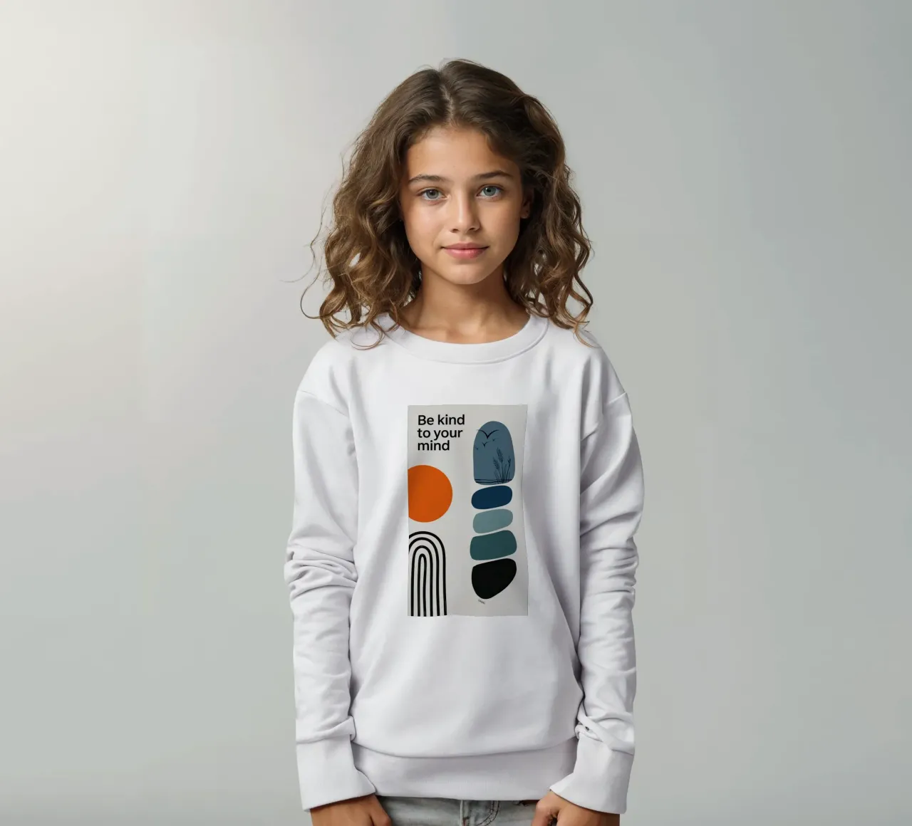 BE KIND TO YOUR MIND felpa bambino da 20 Farben