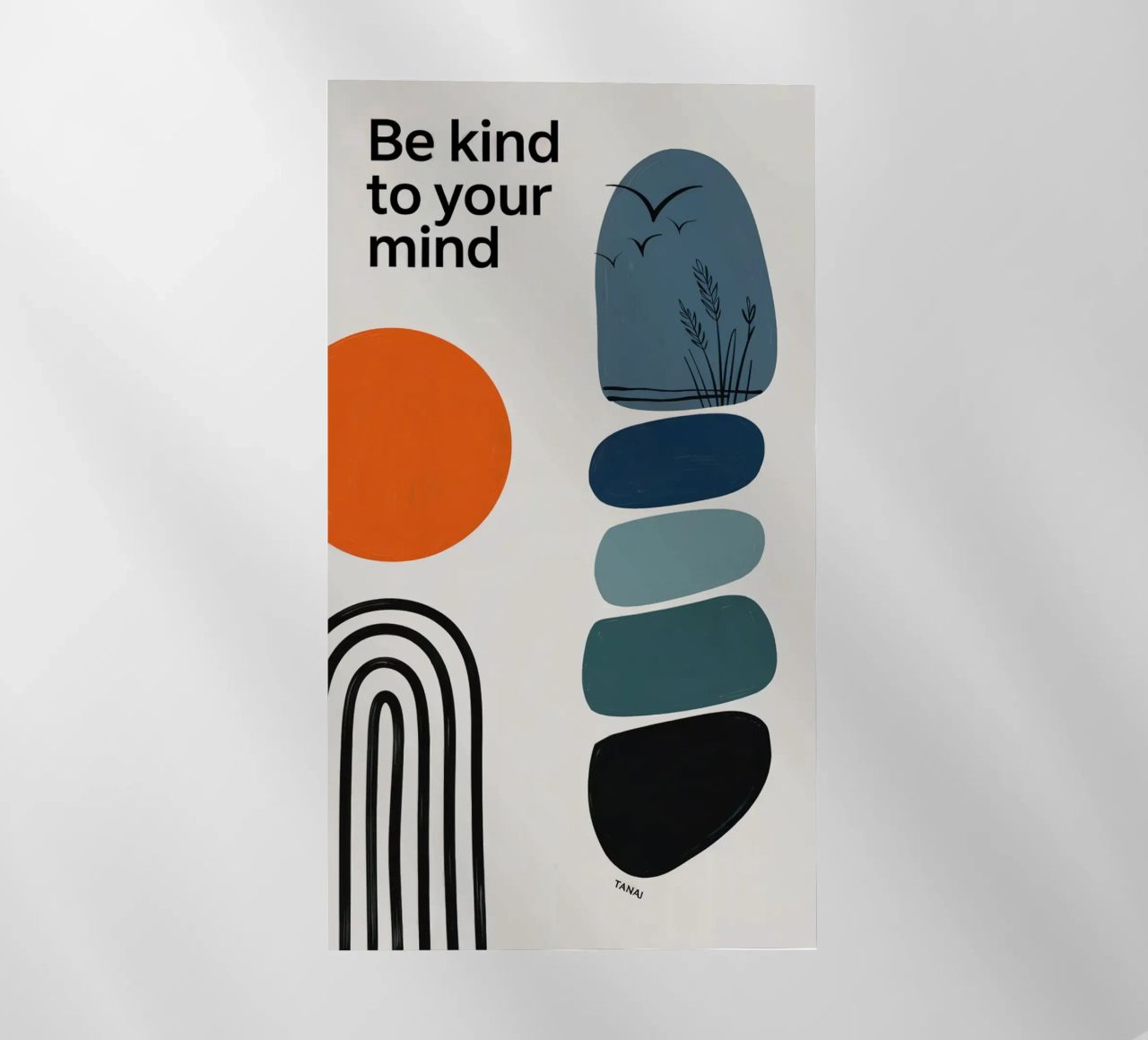 BE KIND TO YOUR MIND film rétro-éclairé de 20 Farben