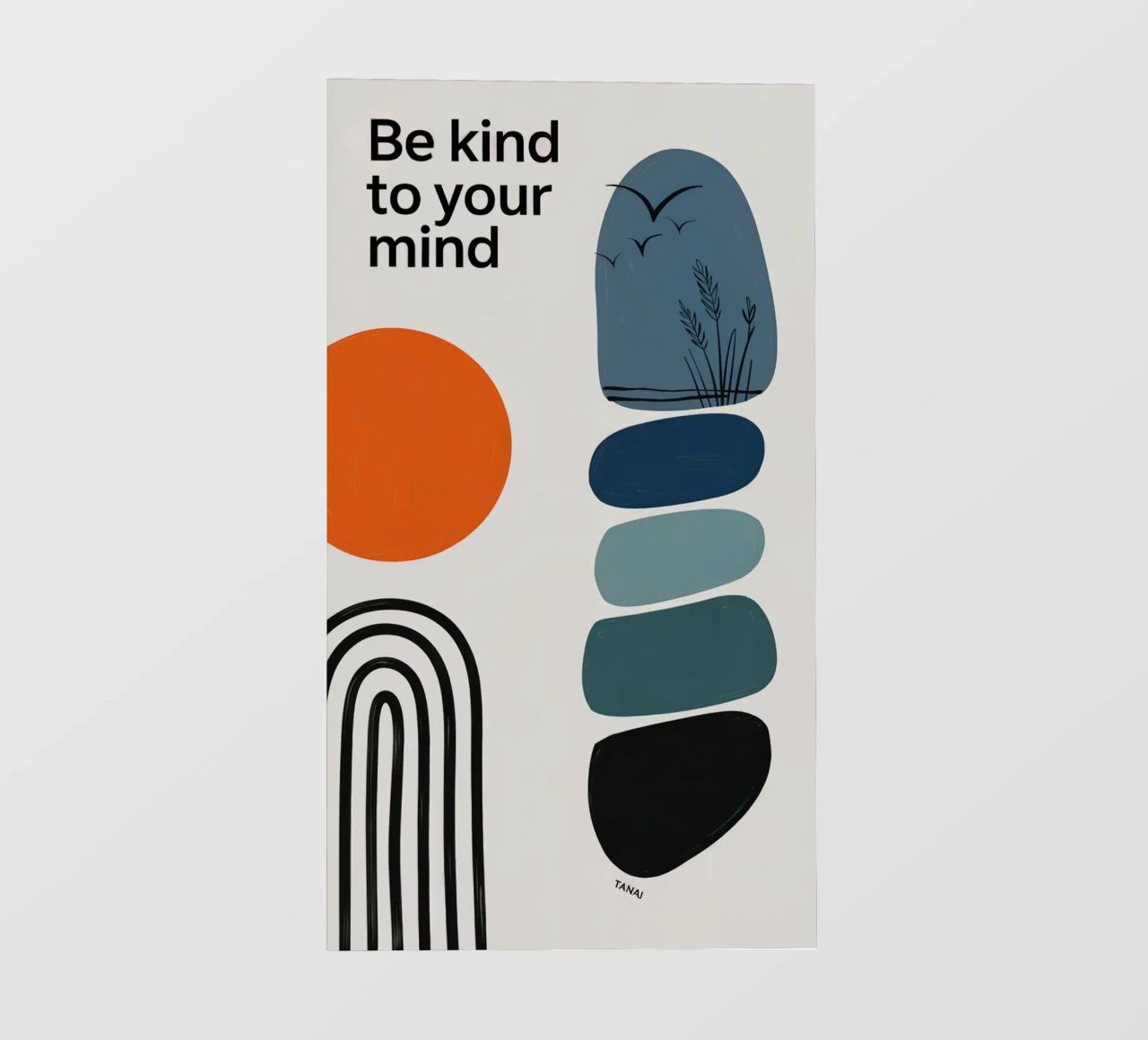 BE KIND TO YOUR MIND film rétro-éclairé de 20 Farben