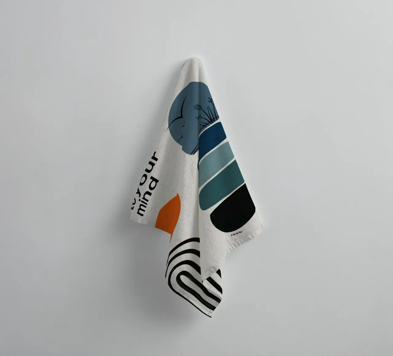 BE KIND TO YOUR MIND asciugamano da bagno da 20 Farben