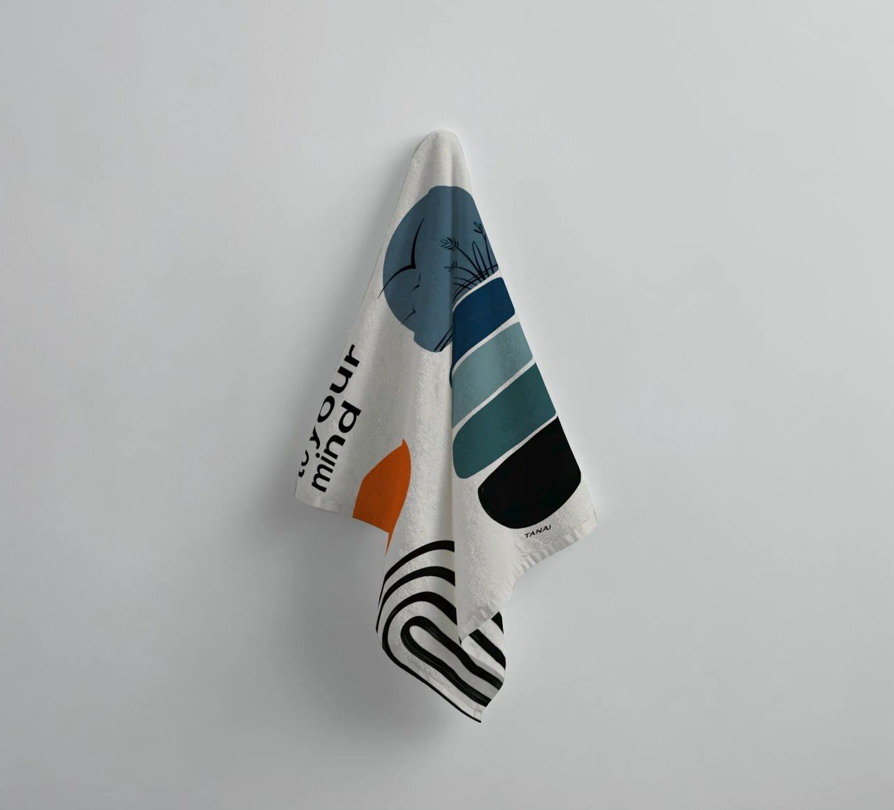 BE KIND TO YOUR MIND serviette de bain de 20 Farben
