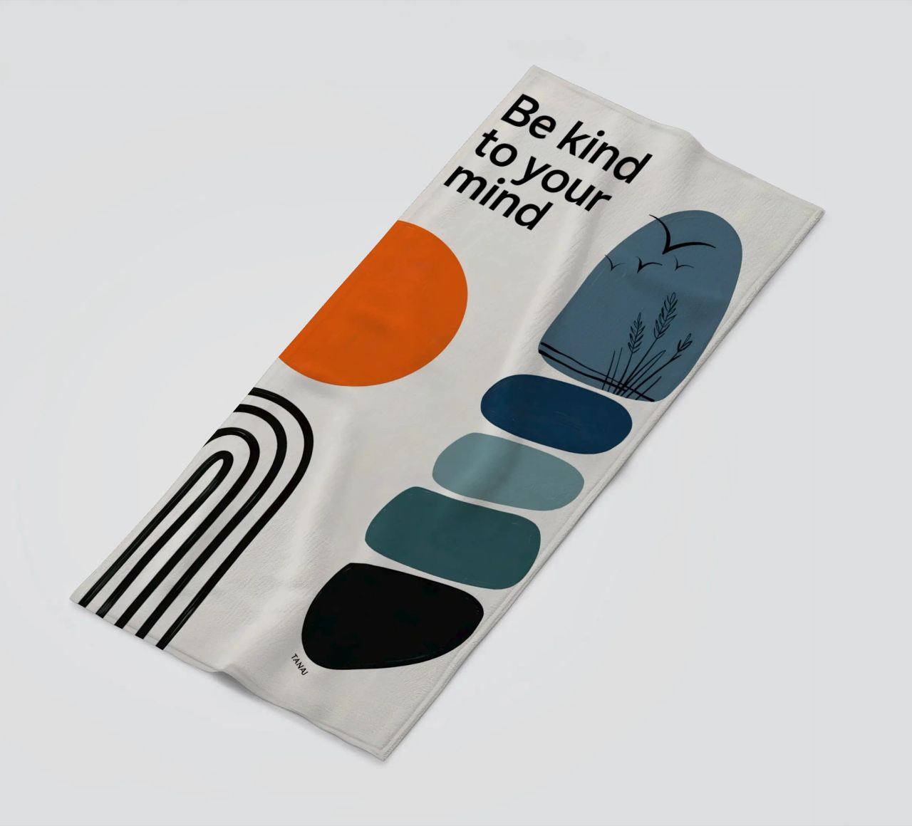 BE KIND TO YOUR MIND serviette de plage de 20 Farben