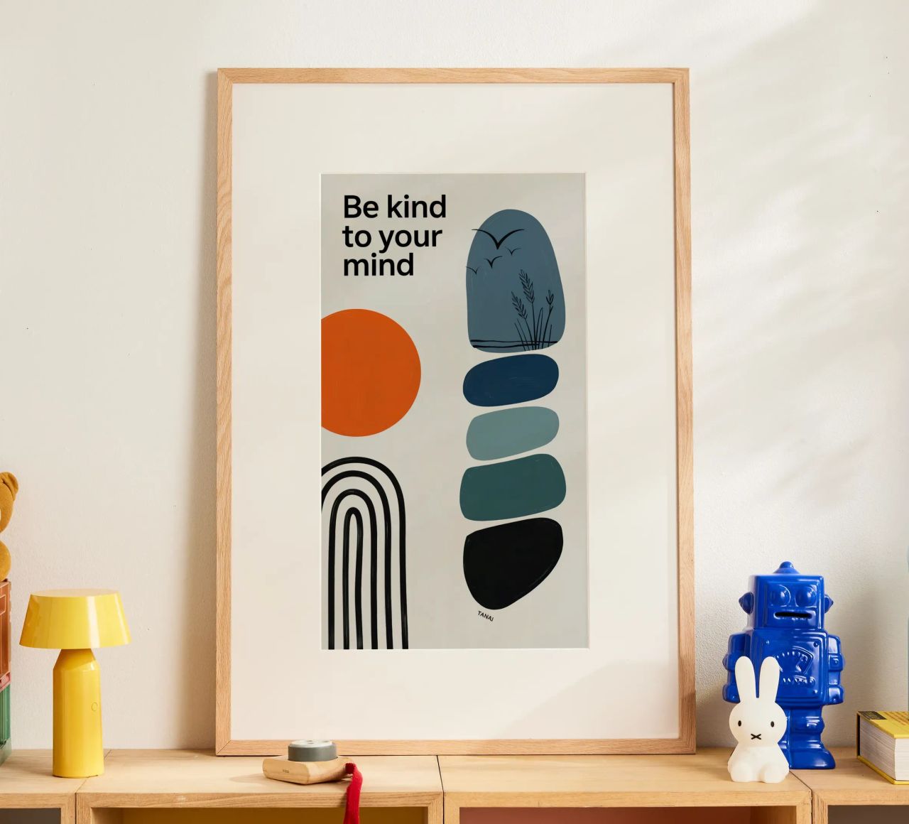 BE KIND TO YOUR MIND poster de 20 Farben