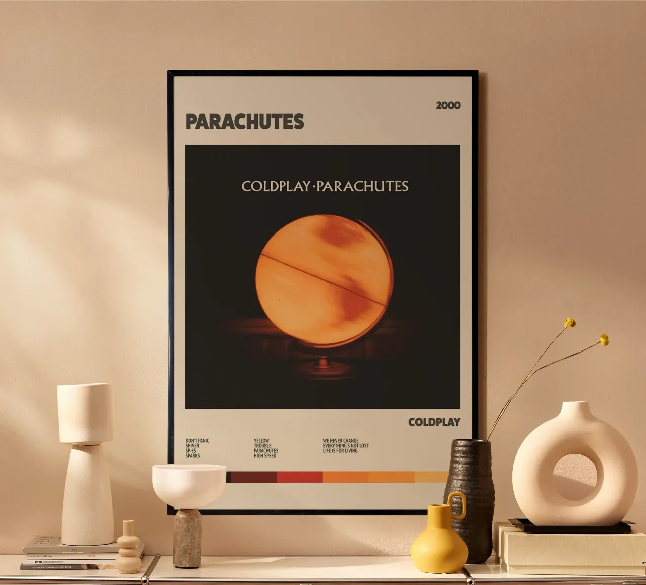 Parachutes – Coldplay poster da Attaboy Dsgn