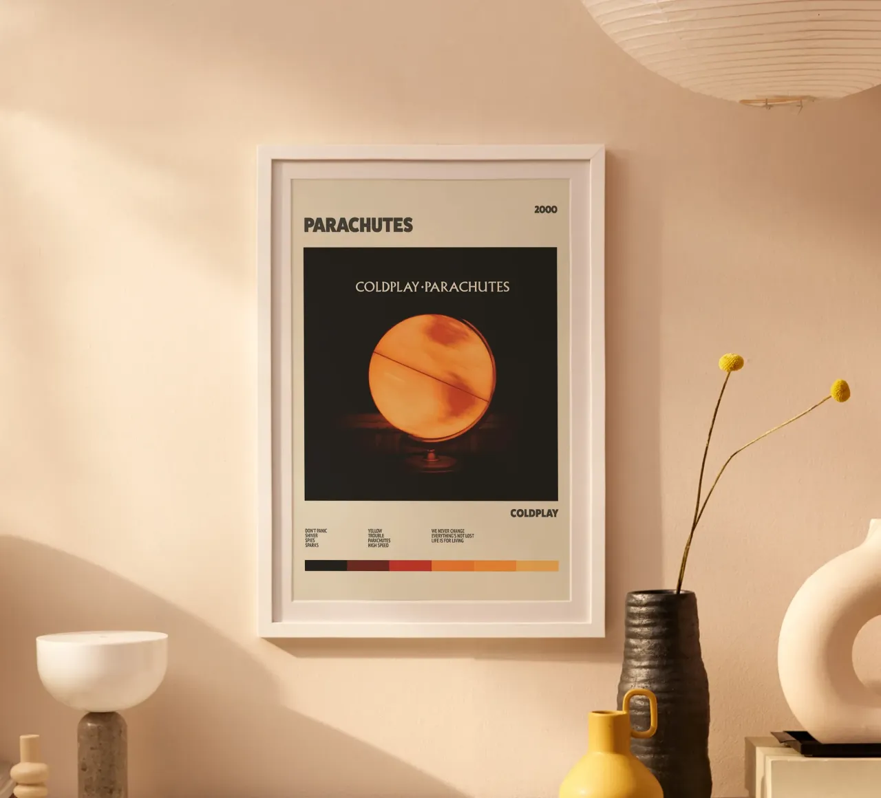 Parachutes – Coldplay poster da Attaboy Dsgn