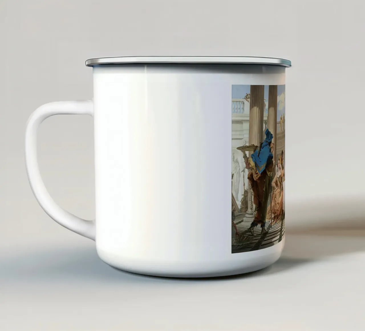 Giovanni Battista Tiepolo - The Banquet of Cleopatra enamel mug by Wirla