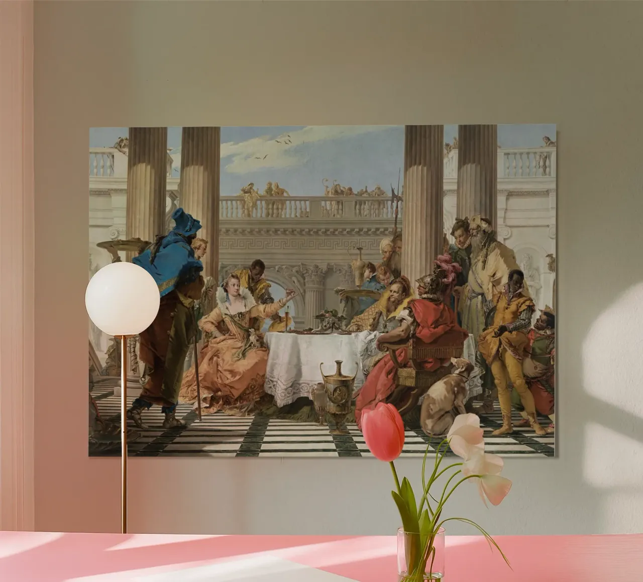 Giovanni Battista Tiepolo - The Banquet of Cleopatra poster by Wirla