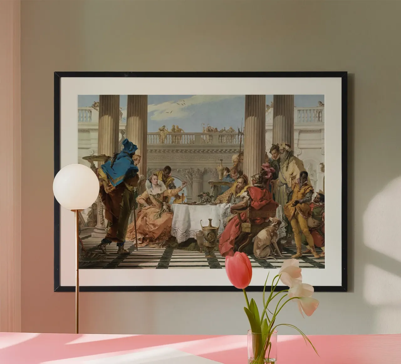 Giovanni Battista Tiepolo - The Banquet of Cleopatra poster by Wirla