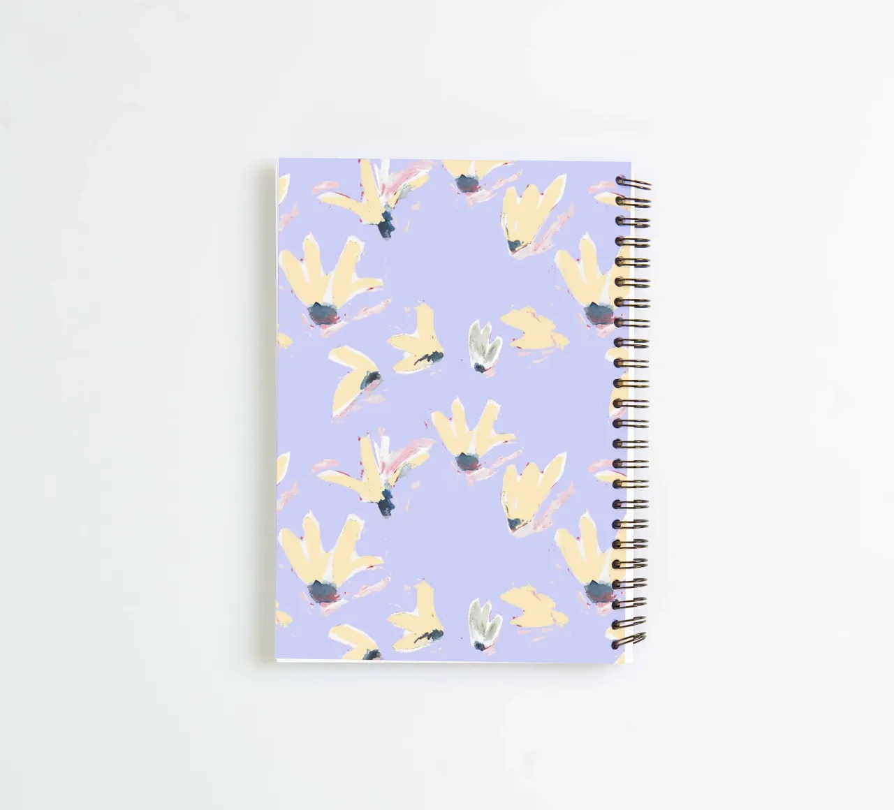 Blumen Flieder spiral notebook by Miriam Dück Pattern Design & Art