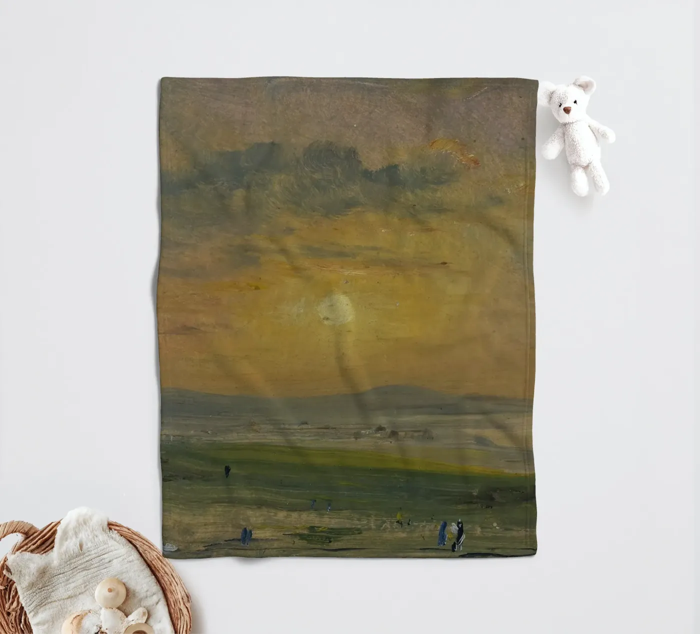 John Constable Kunst Fleecedecke von Brooke