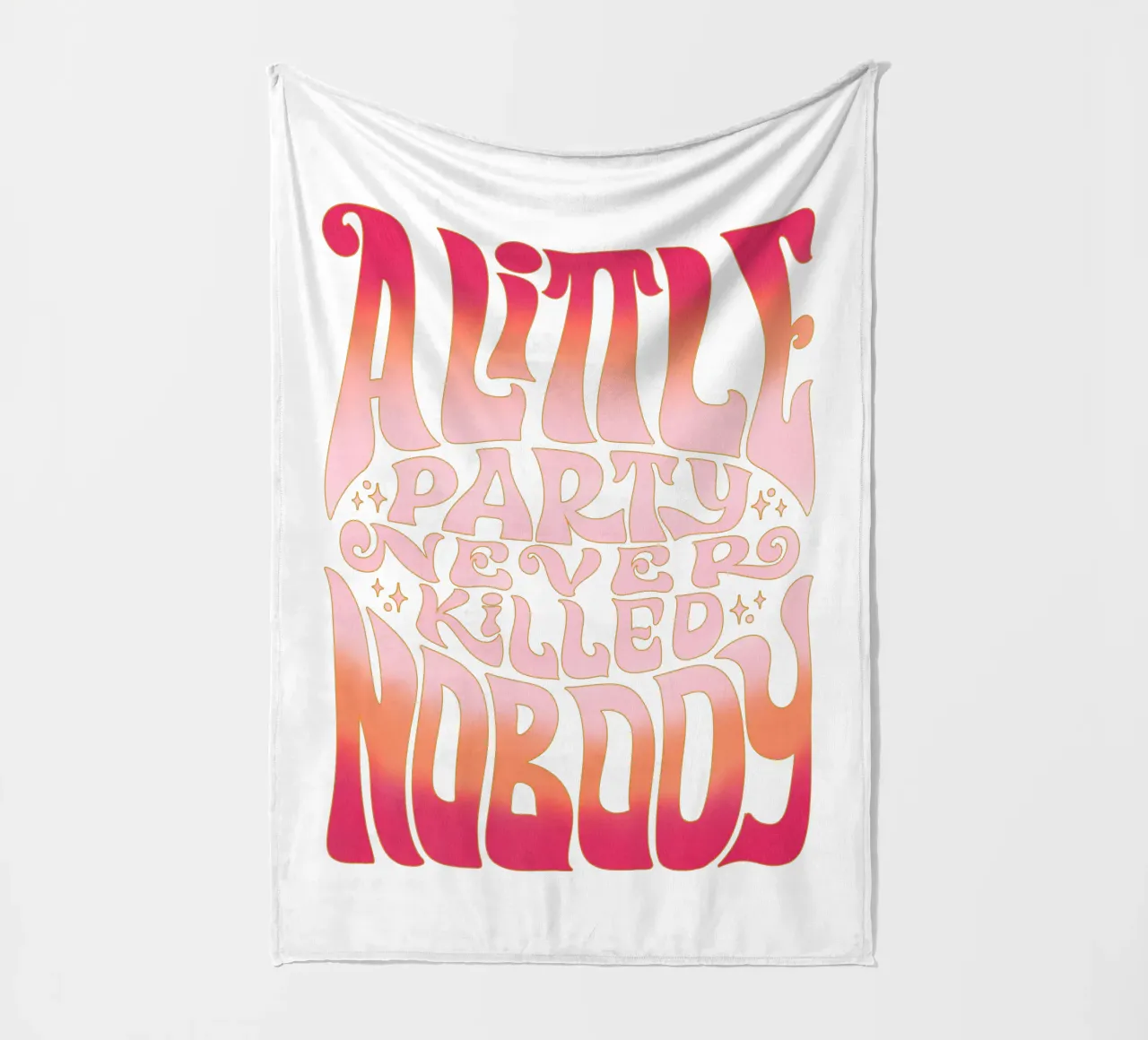 Festeggiare alla grande. Festeggiate duramente e lasciatevi andare. coperta in pile da CalliLetters
