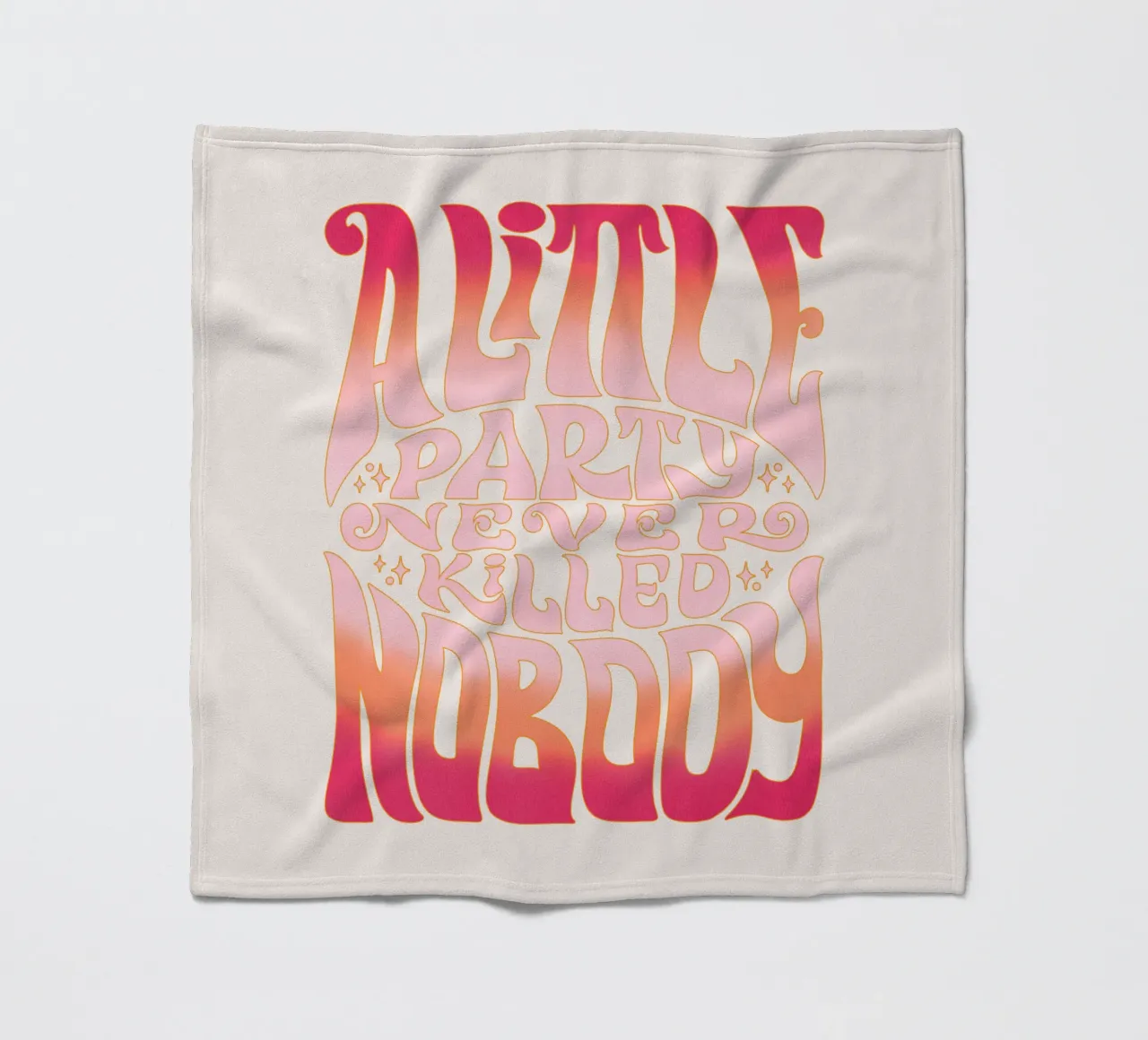 Festeggiare alla grande. Festeggiate duramente e lasciatevi andare. coperta in pile da CalliLetters