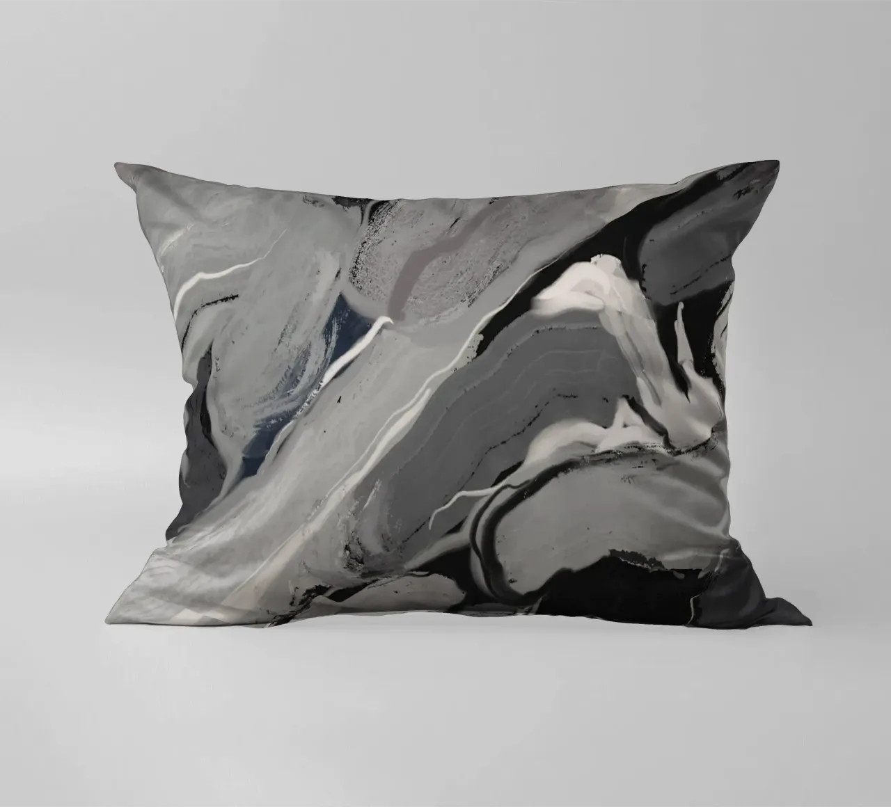 Flusso organico in bianco e nero cuscino da Little Dean