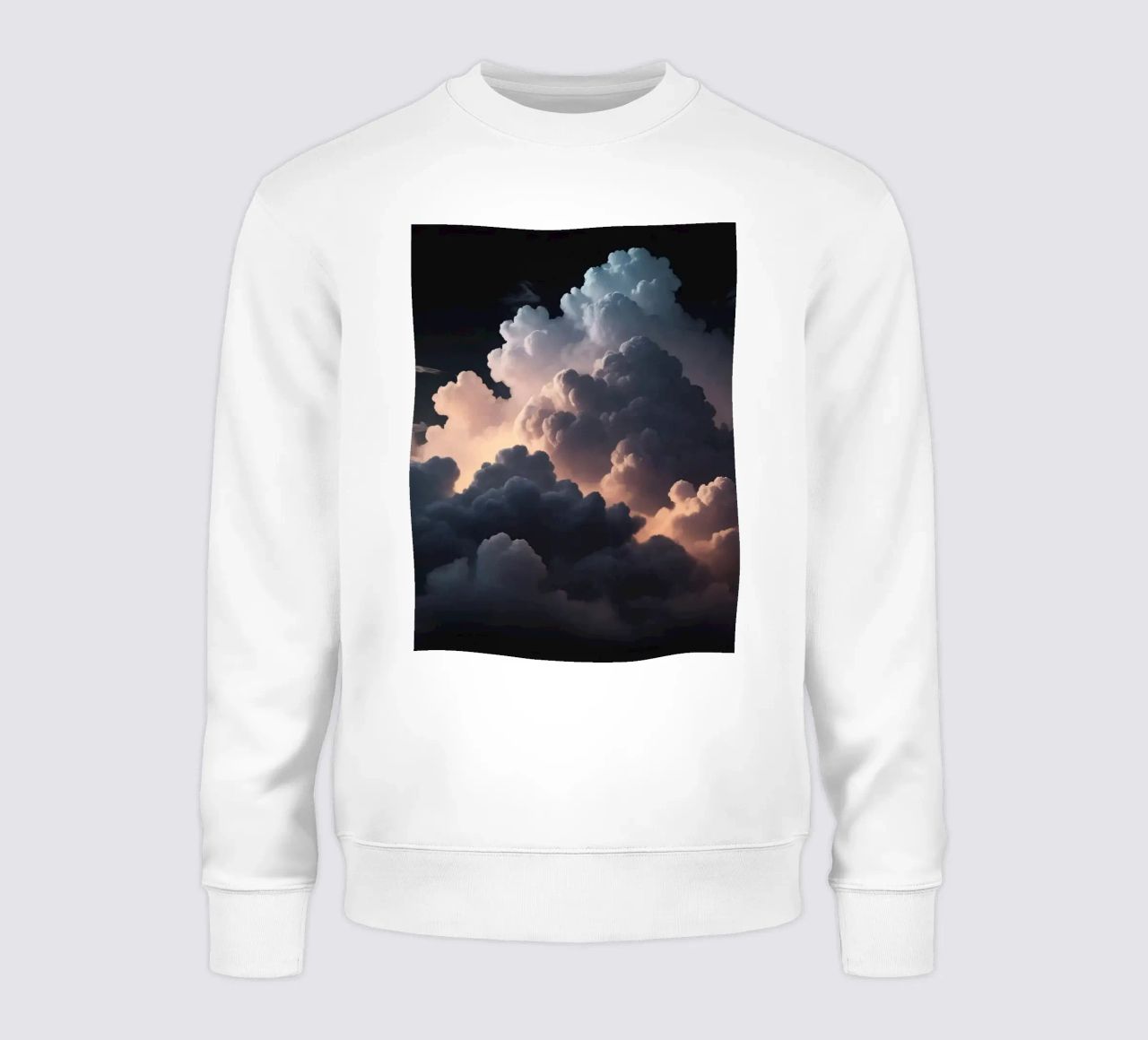 cloud formation creates a stunning abstract background sweatshirt by DesignDoodle
