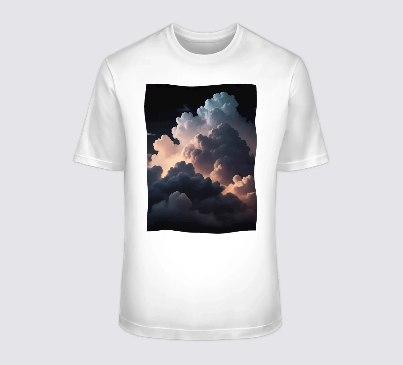 cloud formation creates a stunning abstract background t-shirt by DesignDoodle