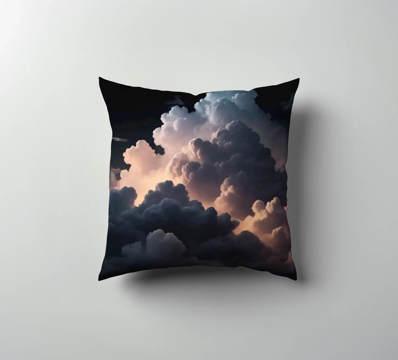 cloud formation creates a stunning abstract background decorative cushion by DesignDoodle