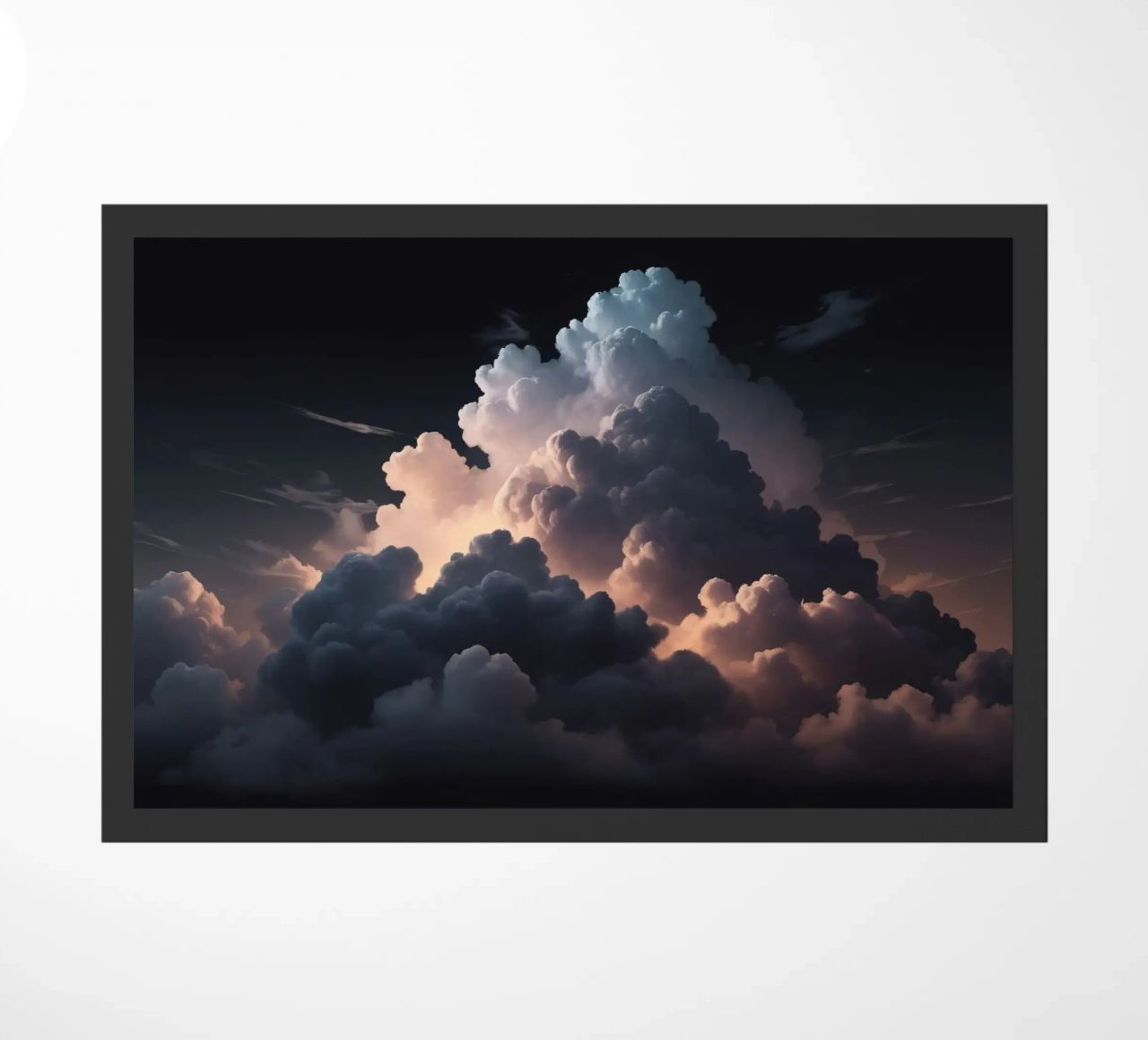 cloud formation creates a stunning abstract background doormat by DesignDoodle