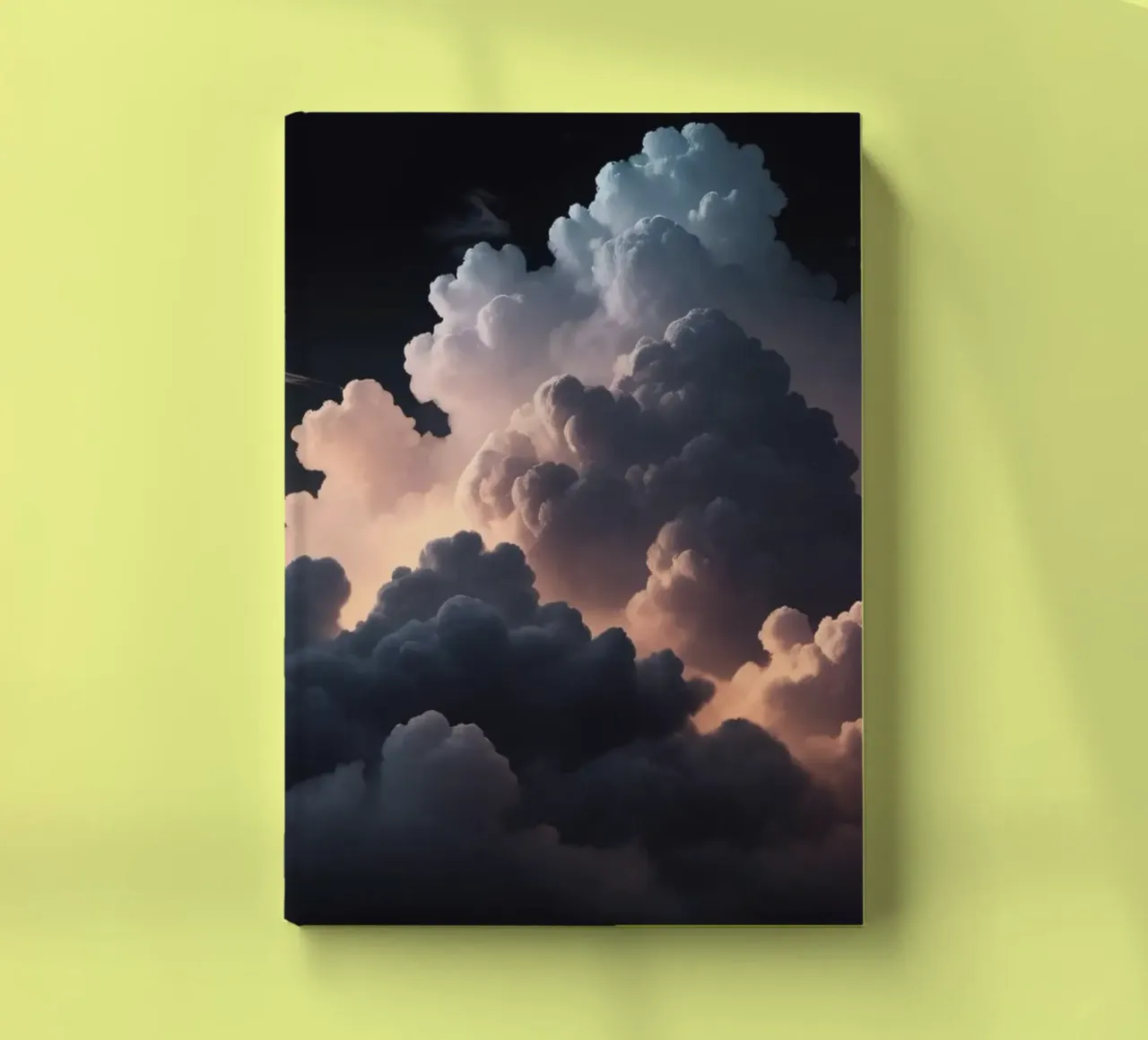 la formation de nuages crée un arrière-plan abstrait étonnant carnet de notes de DesignDoodle