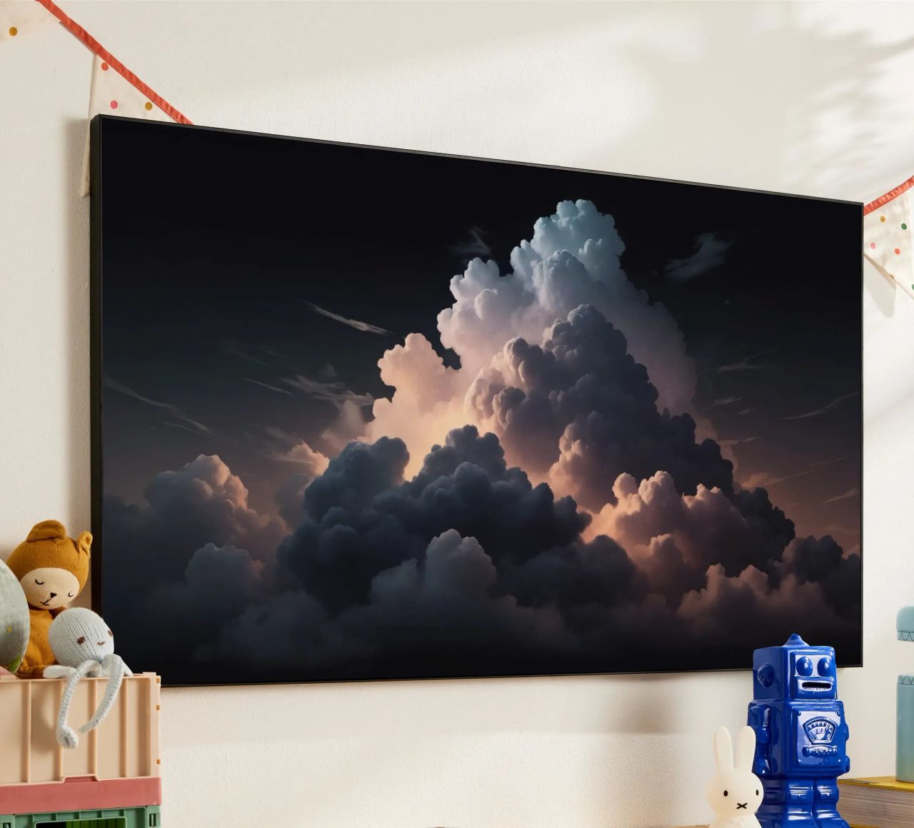 cloud formation creates a stunning abstract background alu-dibond by DesignDoodle