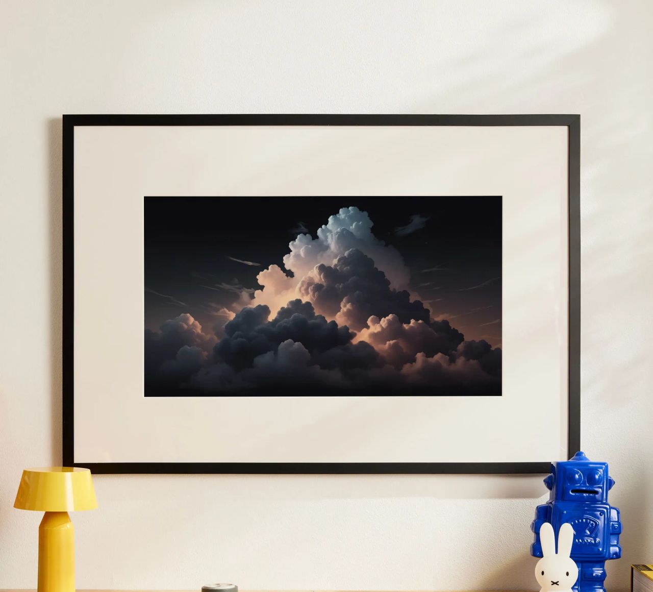 cloud formation creates a stunning abstract background poster by DesignDoodle