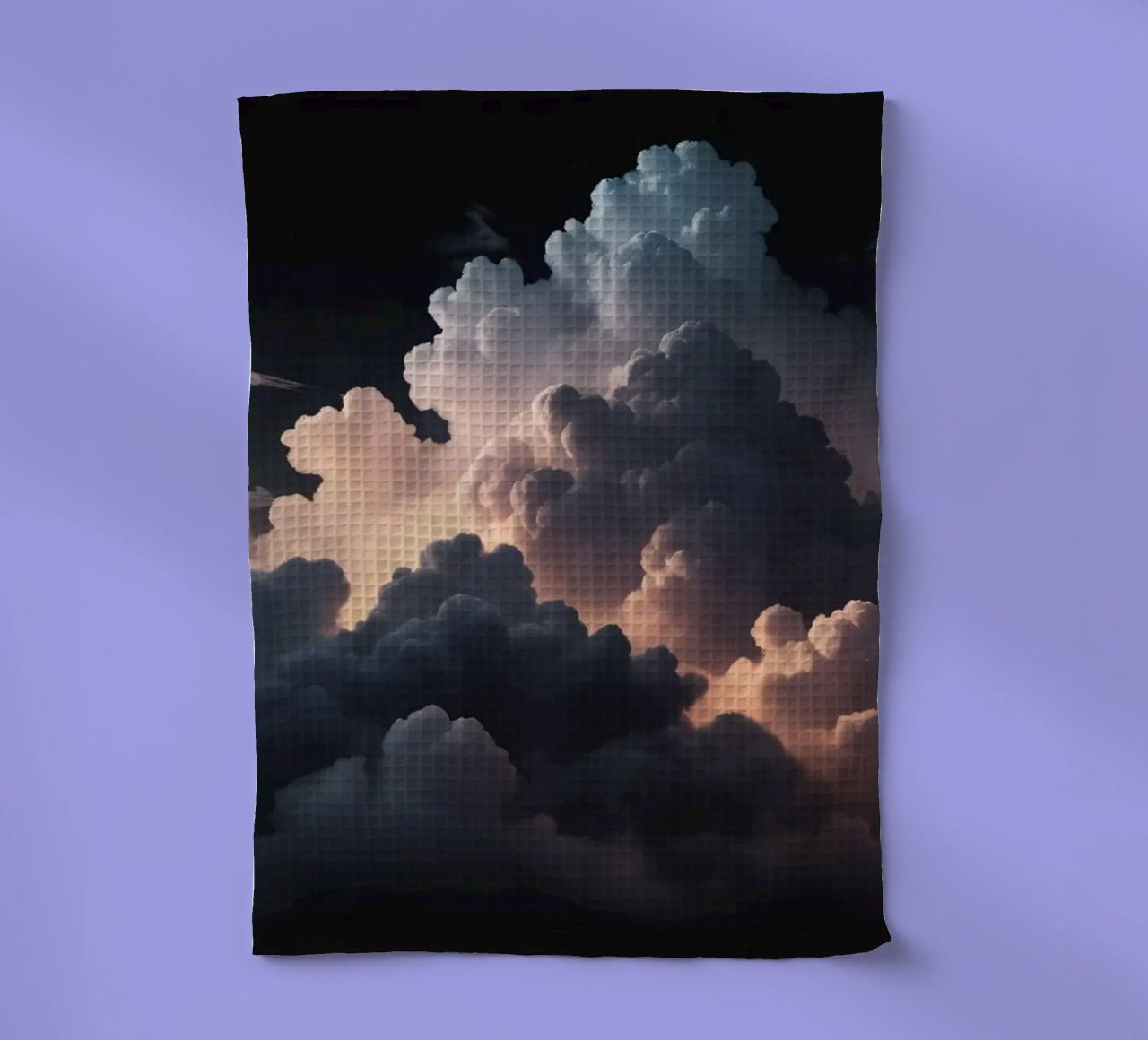 cloud formation creates a stunning abstract background tea towel by DesignDoodle