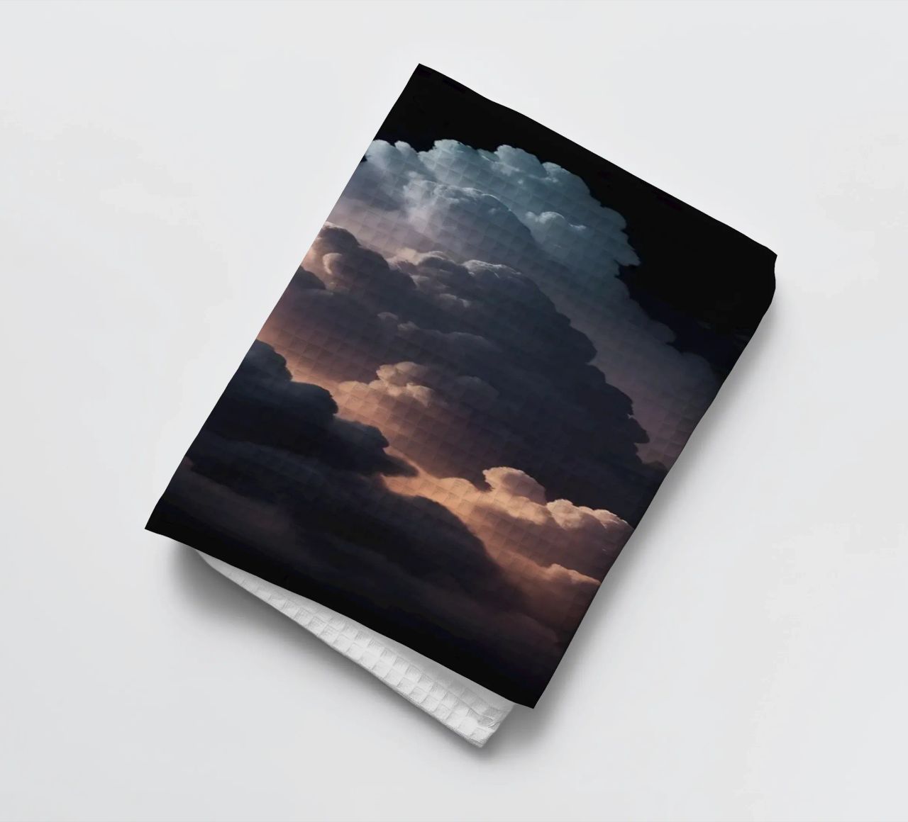 cloud formation creates a stunning abstract background tea towel by DesignDoodle