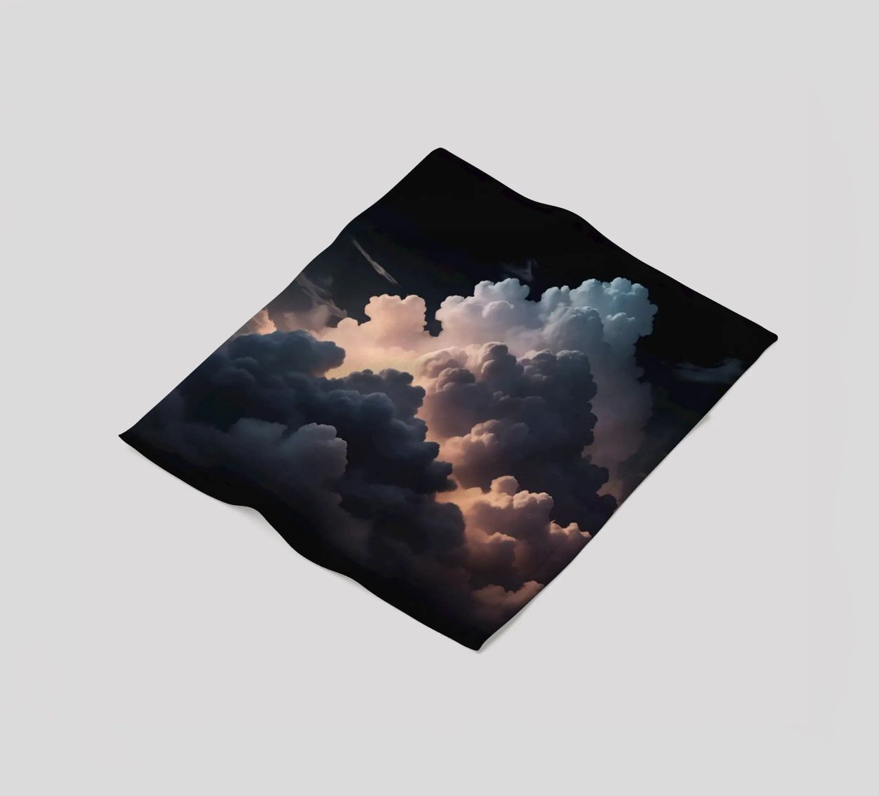 cloud formation creates a stunning abstract background fleece blanket by DesignDoodle