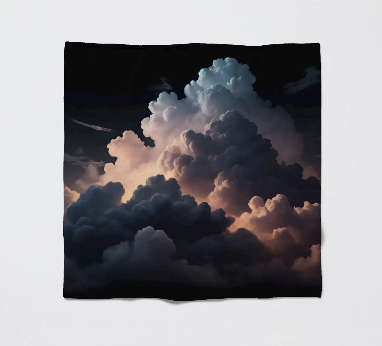 cloud formation creates a stunning abstract background fleece blanket by DesignDoodle