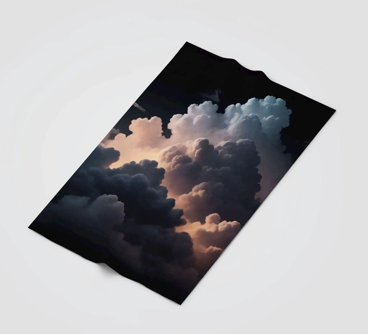 cloud formation creates a stunning abstract background fleece blanket by DesignDoodle