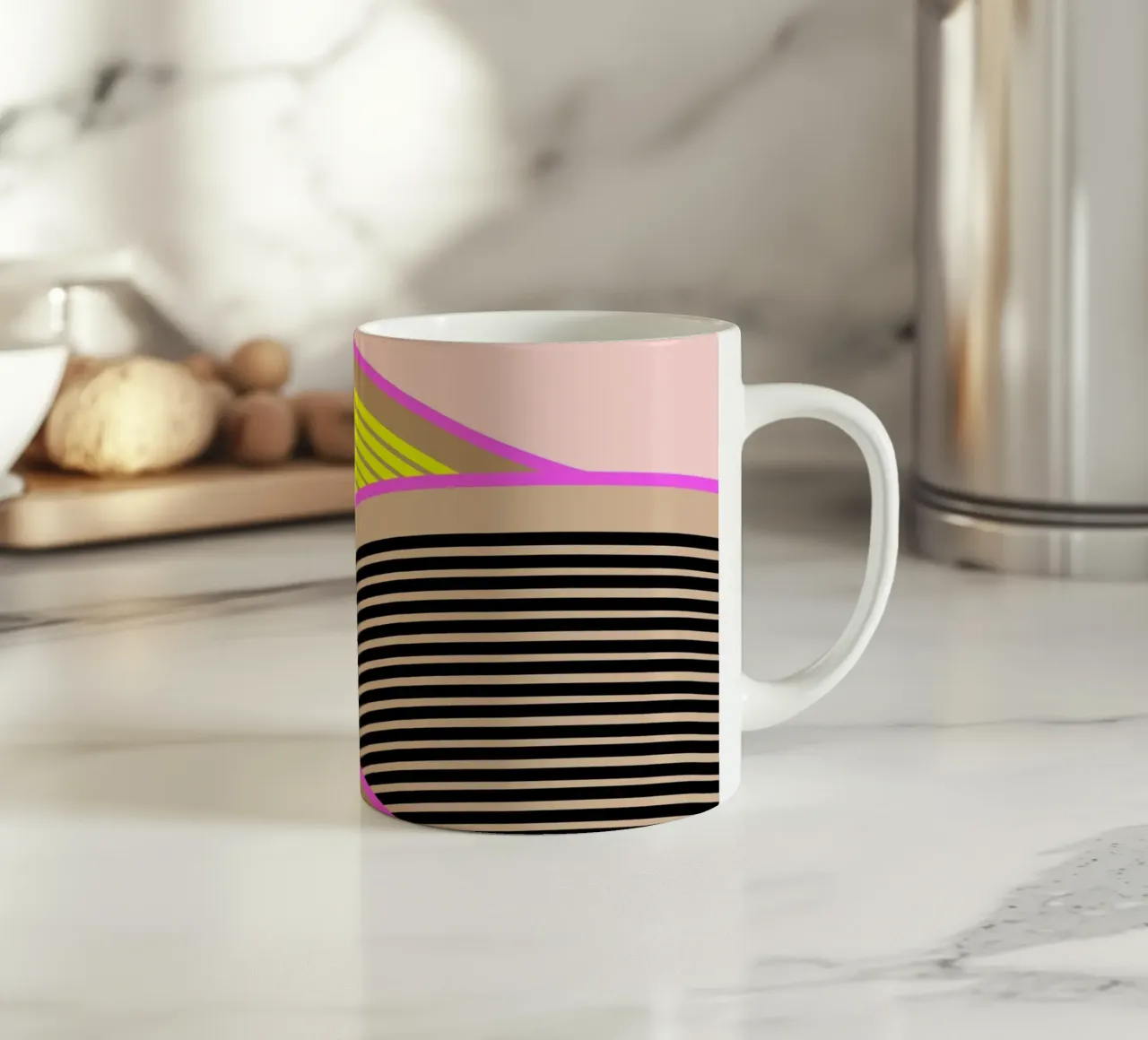 Tempi felici Campi Soleggiati tazza in ceramica da SilverPegasus